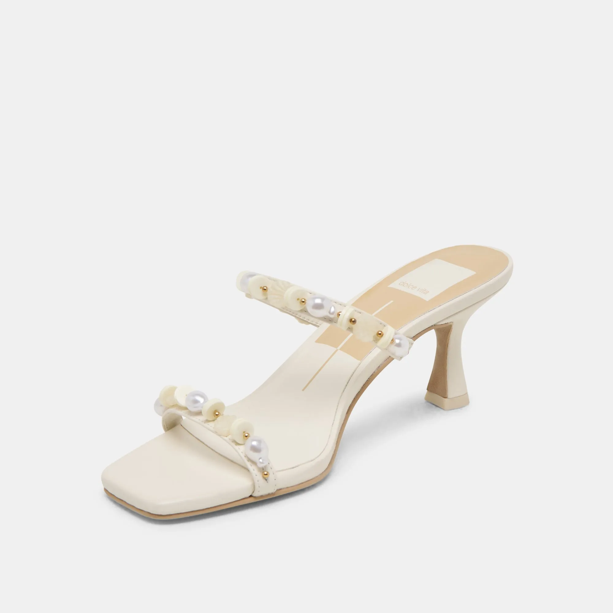 GRASON HEELS WHITE LEATHER Dolce Vita