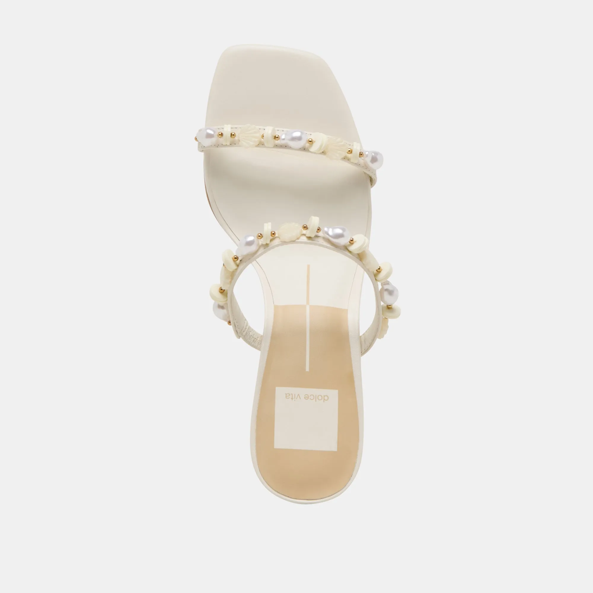 GRASON HEELS WHITE LEATHER Dolce Vita