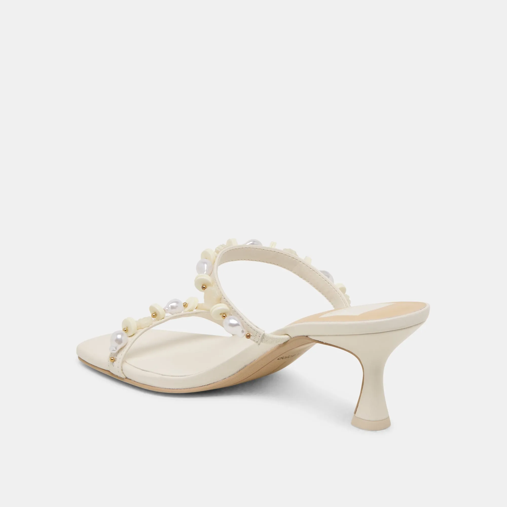 GRASON HEELS WHITE LEATHER Dolce Vita