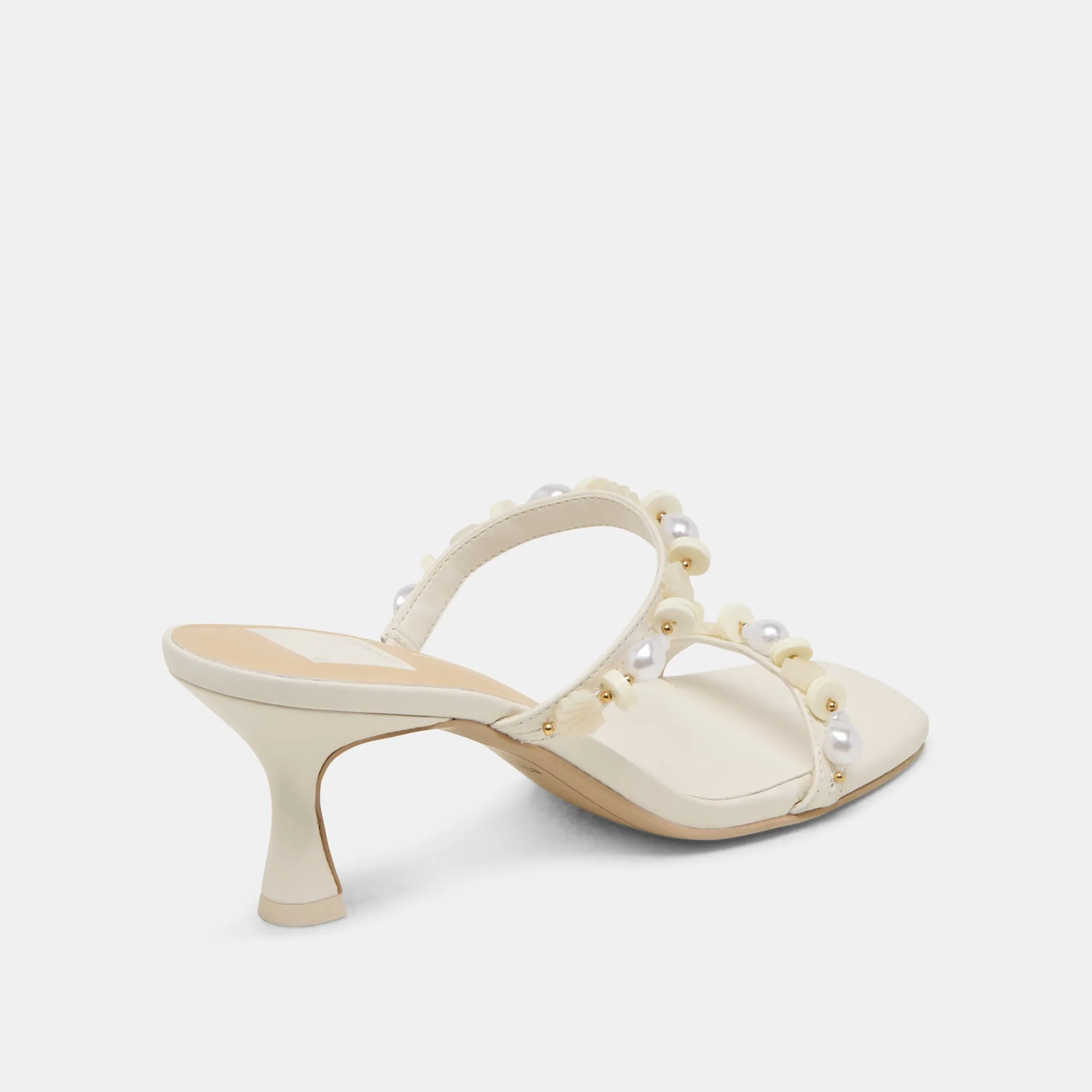 GRASON HEELS WHITE LEATHER Dolce Vita