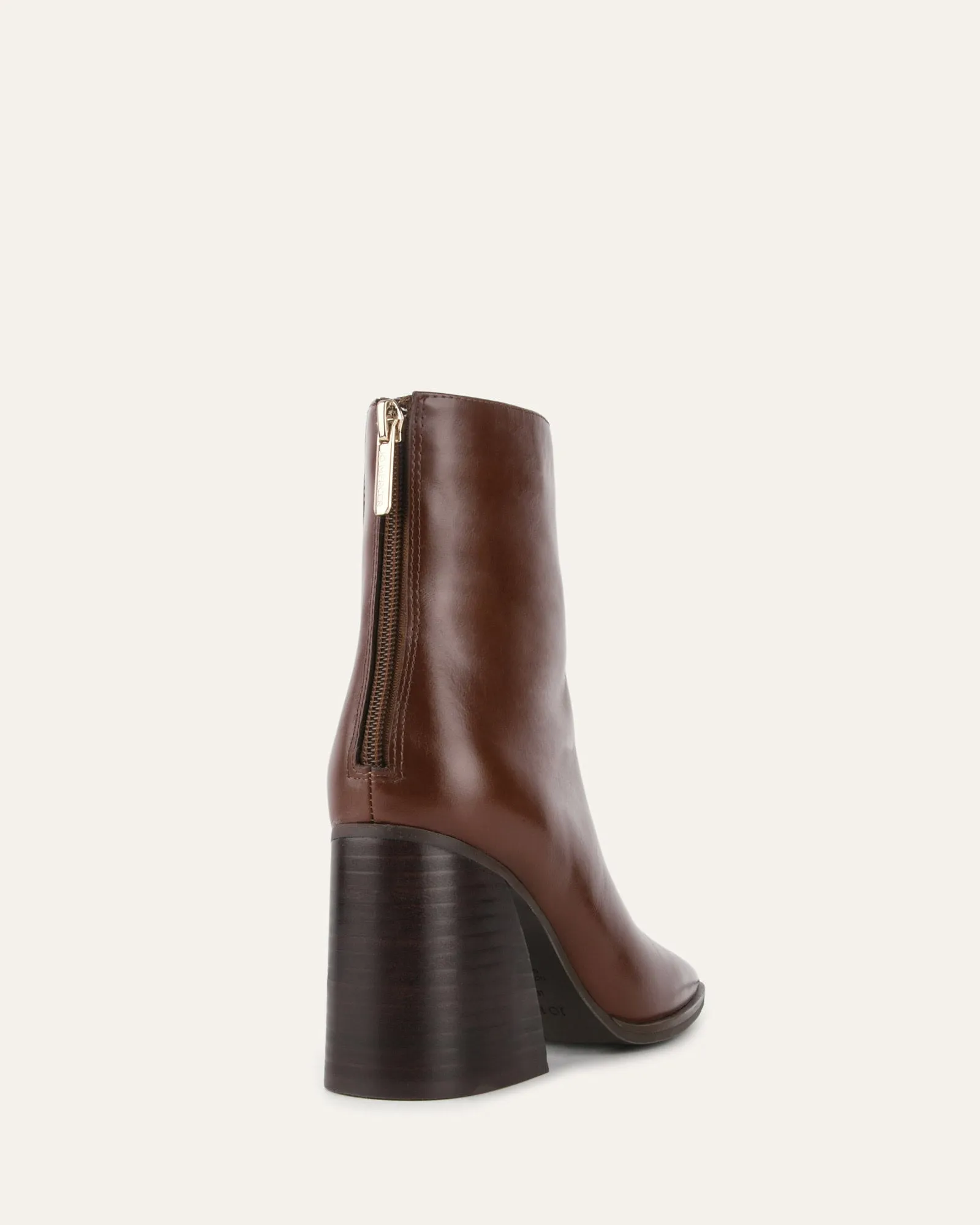 HATTIE HIGH ANKLE BOOTS CHESTNUT LEATHER Jo Mercer