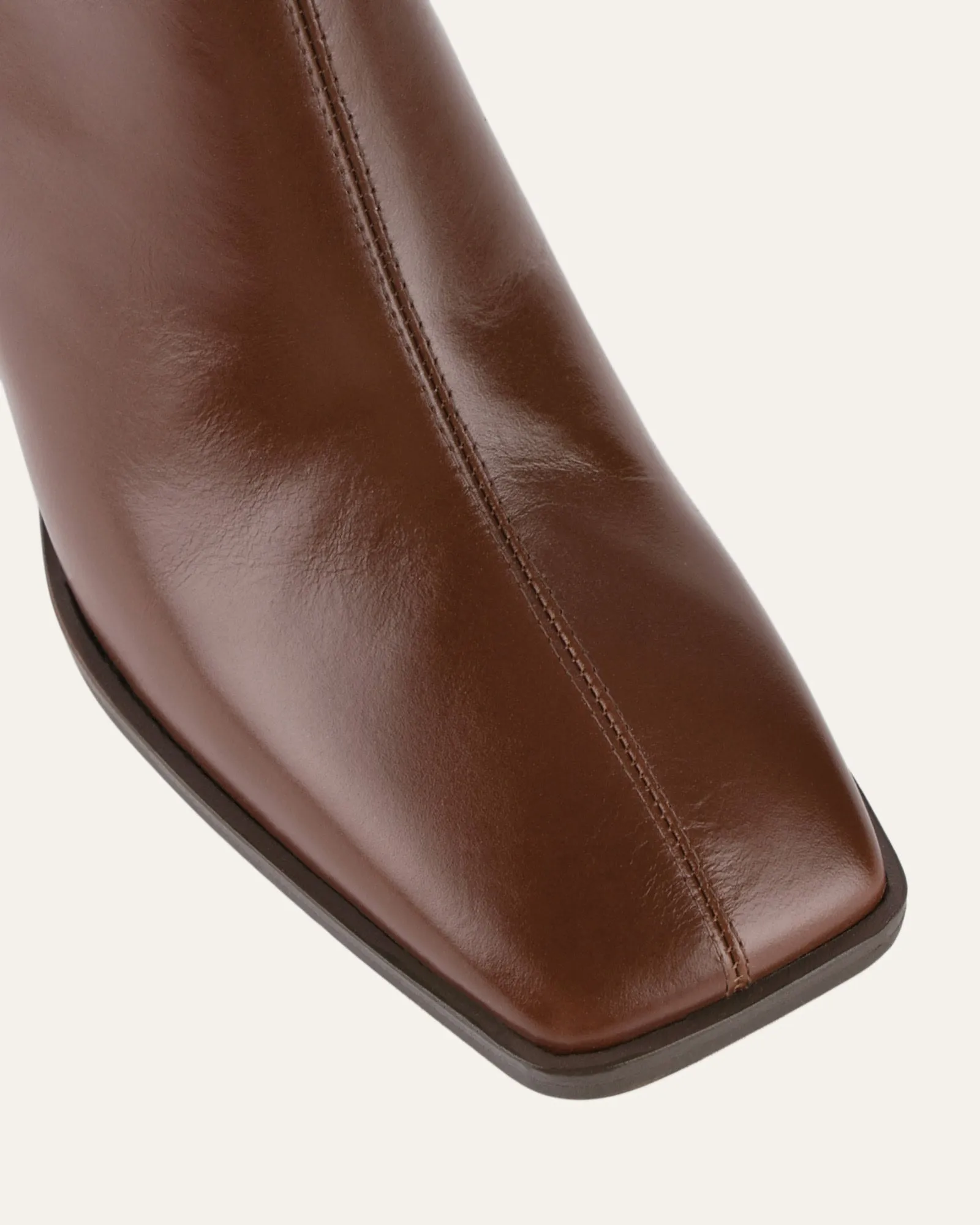 HATTIE HIGH ANKLE BOOTS CHESTNUT LEATHER Jo Mercer