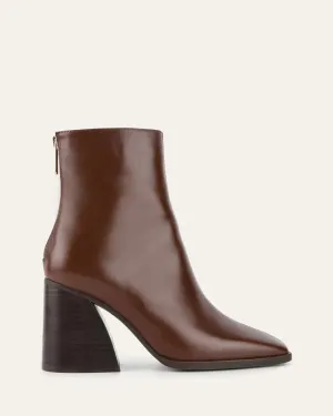 HATTIE HIGH ANKLE BOOTS CHESTNUT LEATHER Jo Mercer