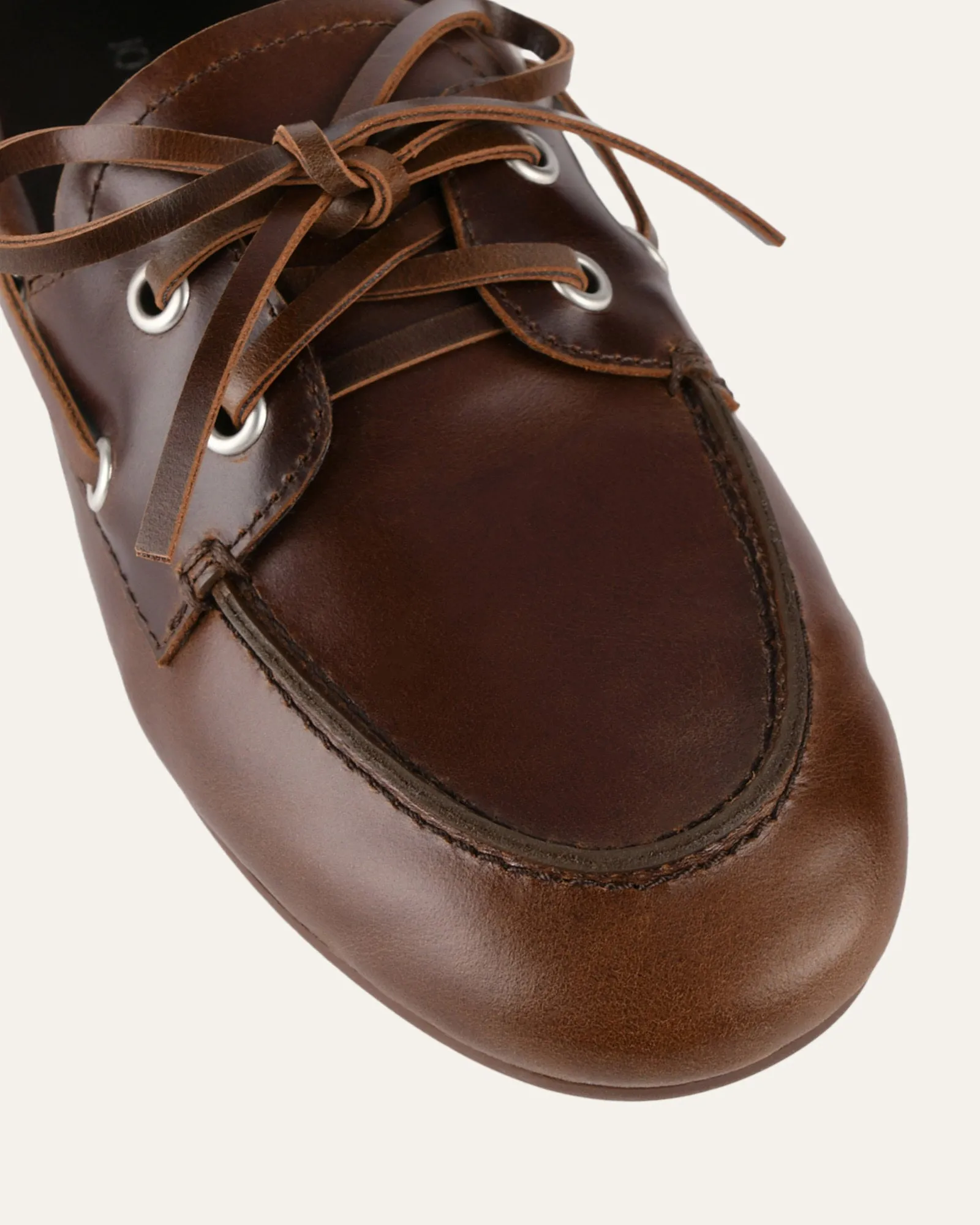 HELM LOAFERS PECAN WAXED LEATHER Jo Mercer