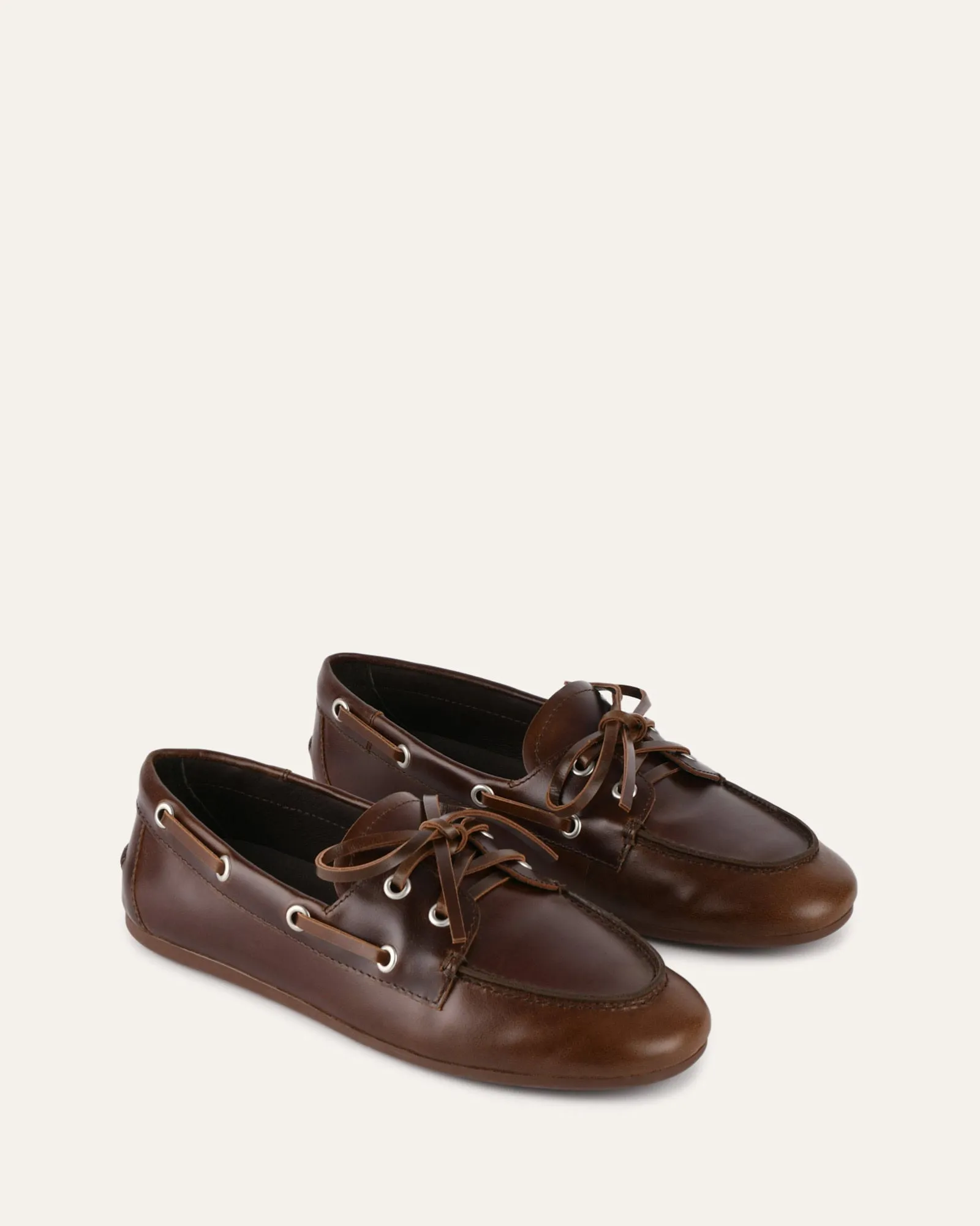 HELM LOAFERS PECAN WAXED LEATHER Jo Mercer