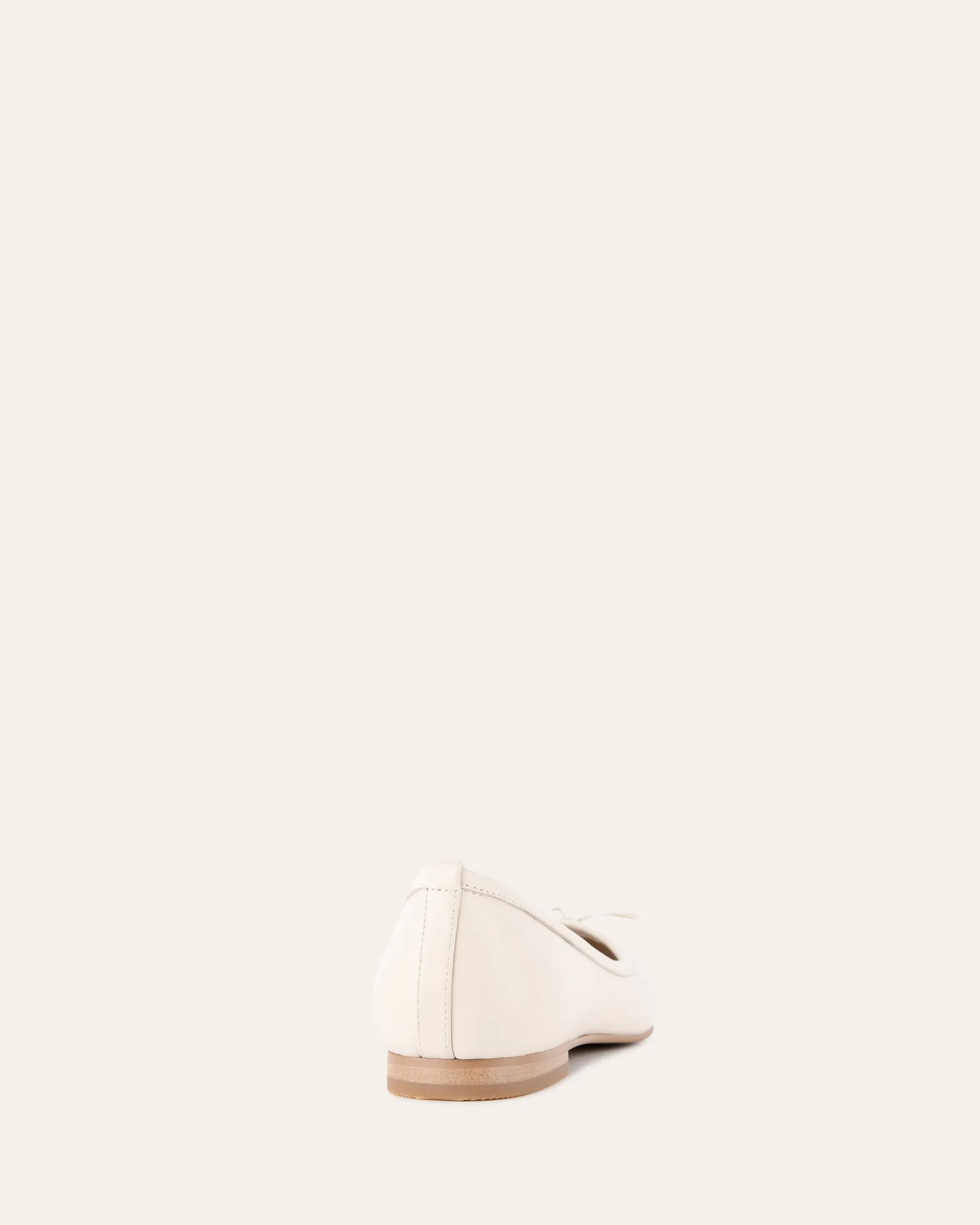 HERMIONE DRESS FLATS OFF WHITE LEATHER Jo Mercer