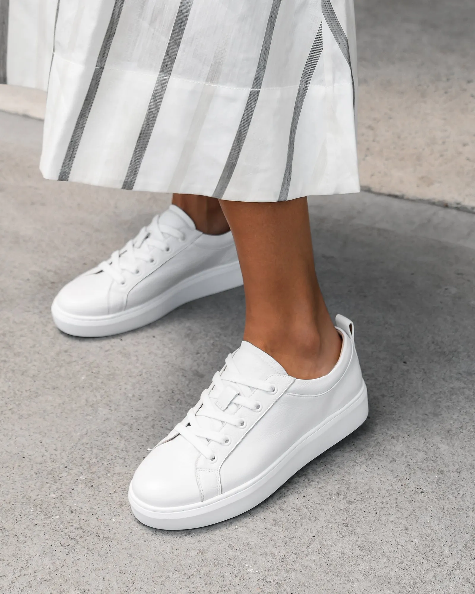 HILDA SNEAKERS WHITE LEATHER Jo Mercer