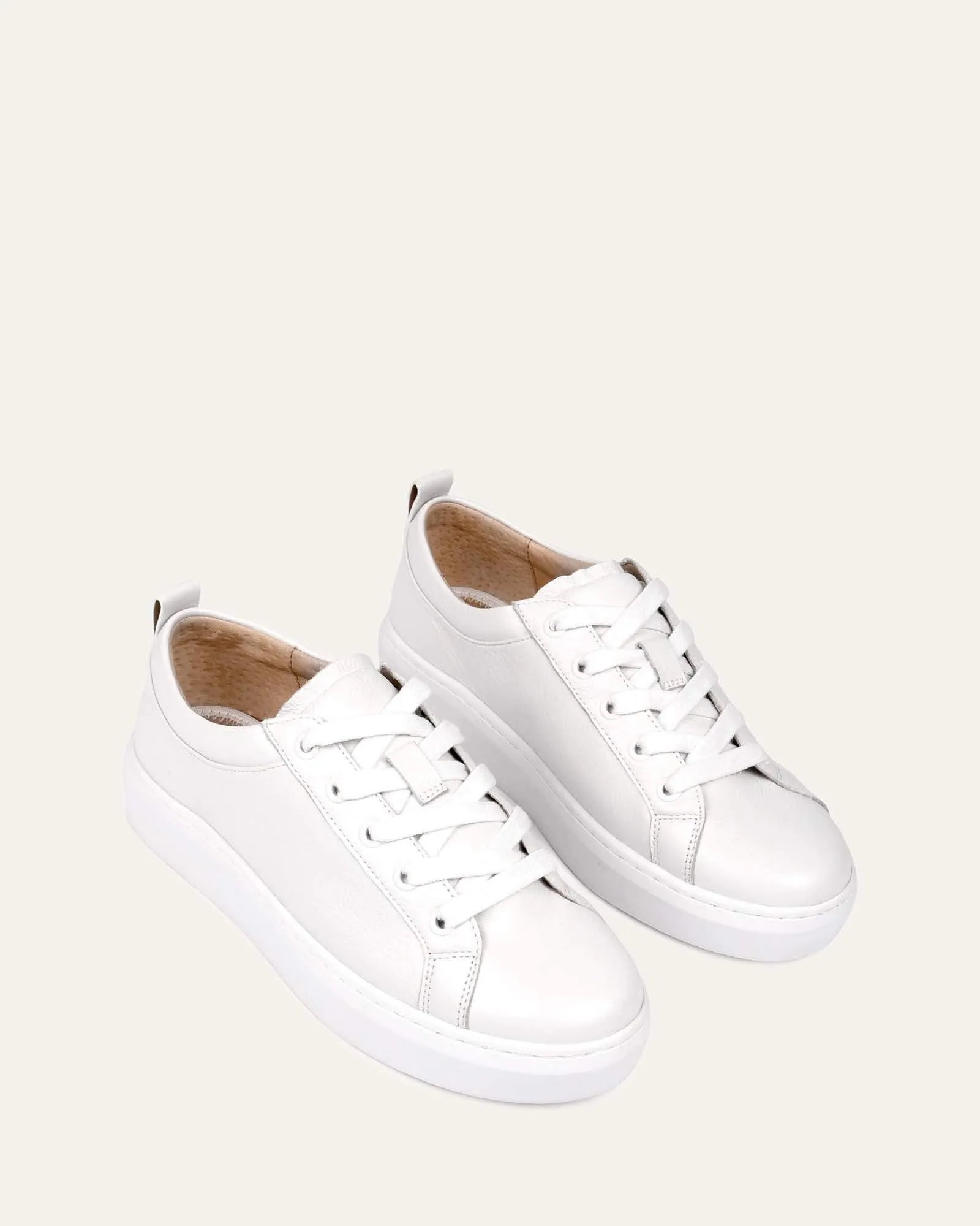 HILDA SNEAKERS WHITE LEATHER Jo Mercer