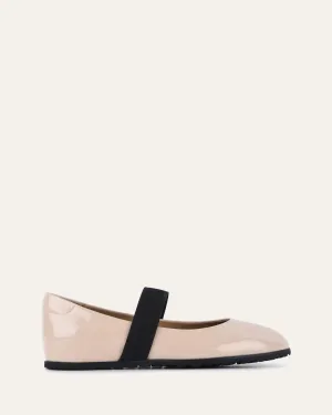 HOPE CASUAL FLATS NATURAL CRINKLE PATENT Jo Mercer