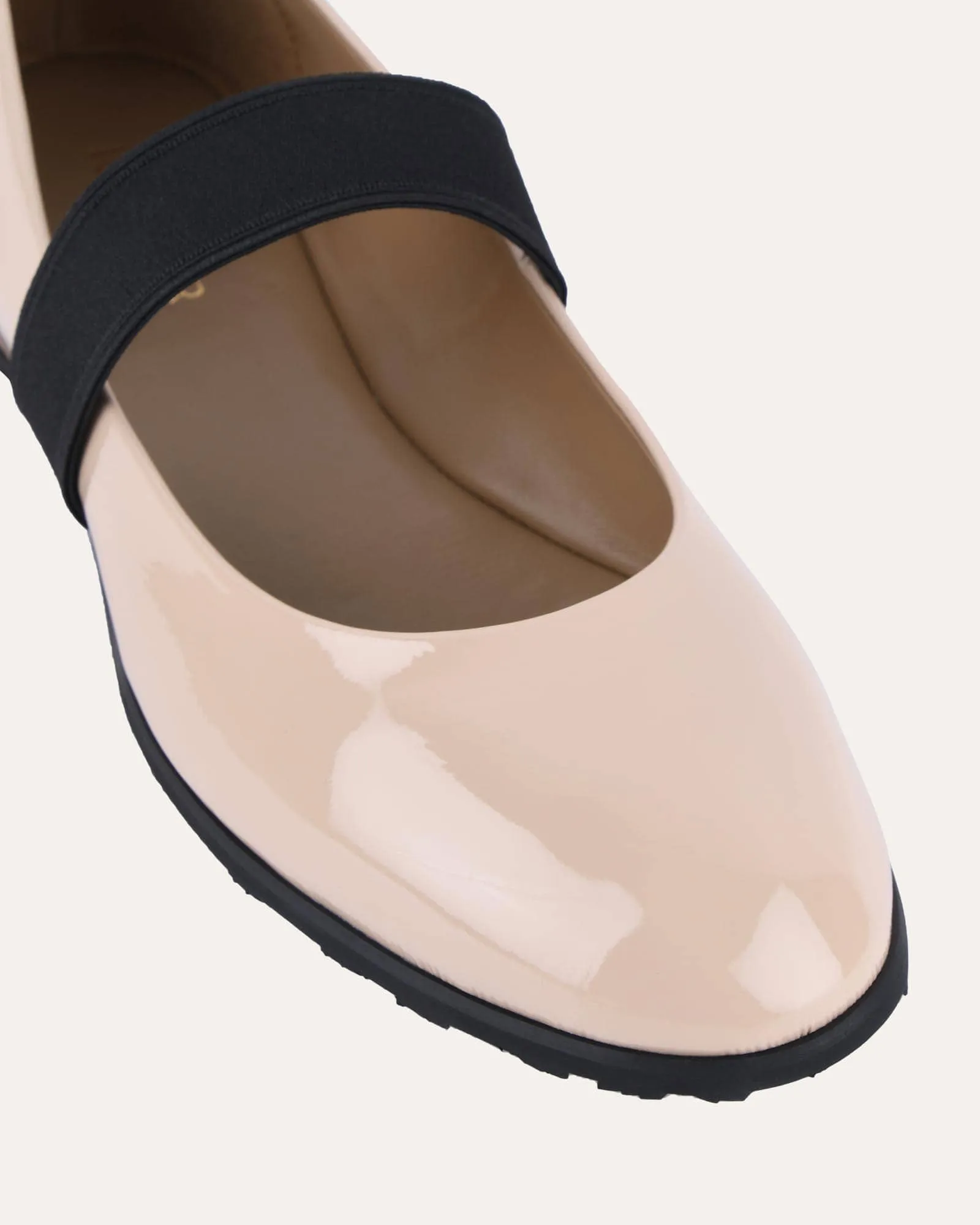 HOPE CASUAL FLATS NATURAL CRINKLE PATENT Jo Mercer