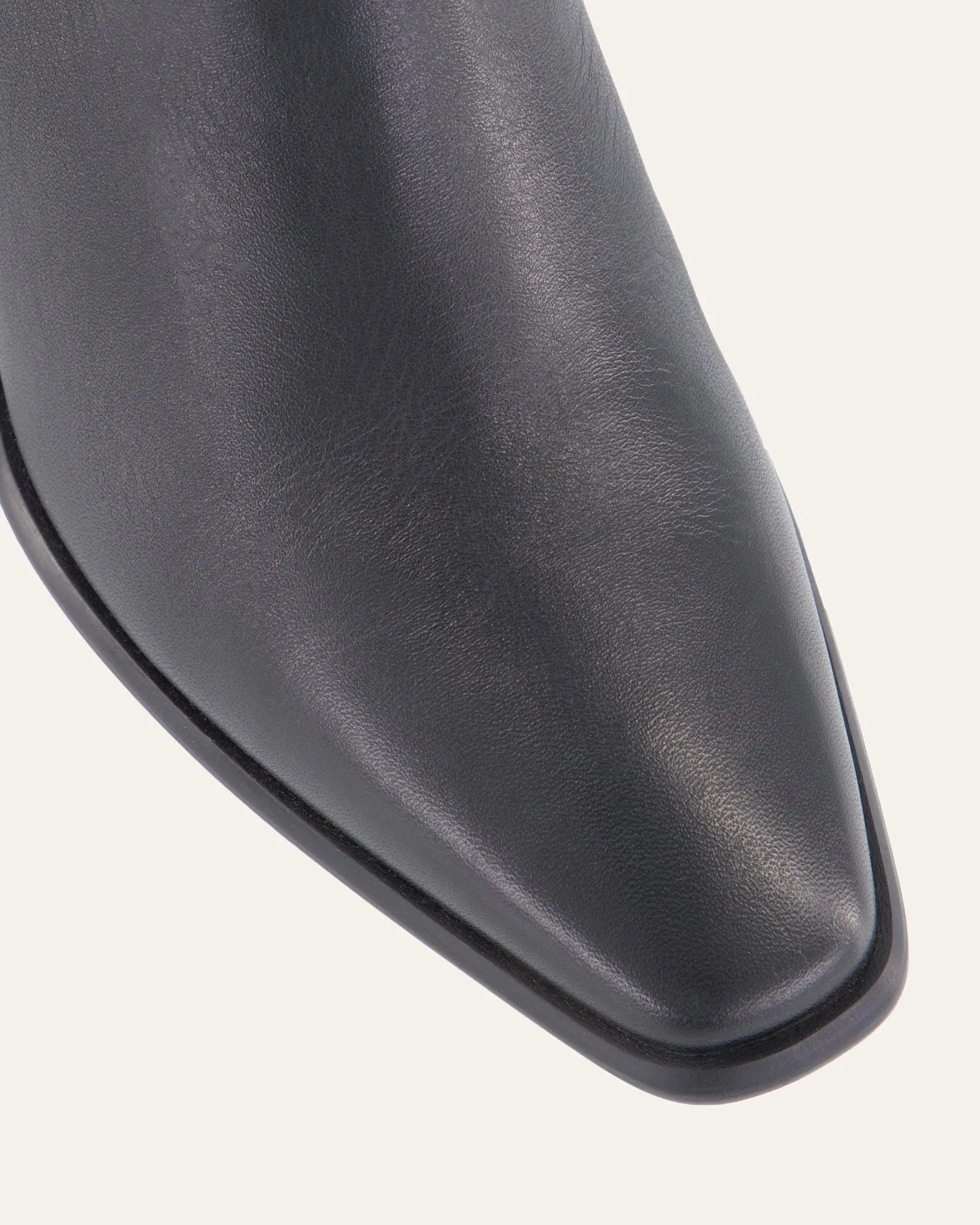 IGGY MID ANKLE BOOTS BLACK LEATHER Jo Mercer