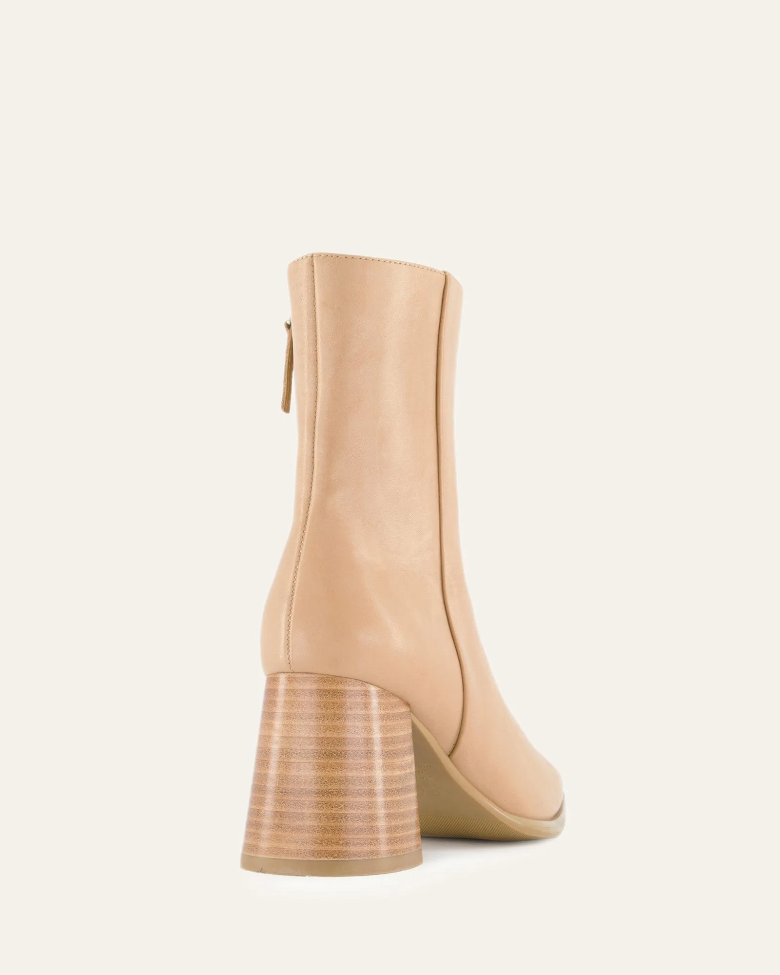 IGGY MID ANKLE BOOTS TAN LEATHER Jo Mercer