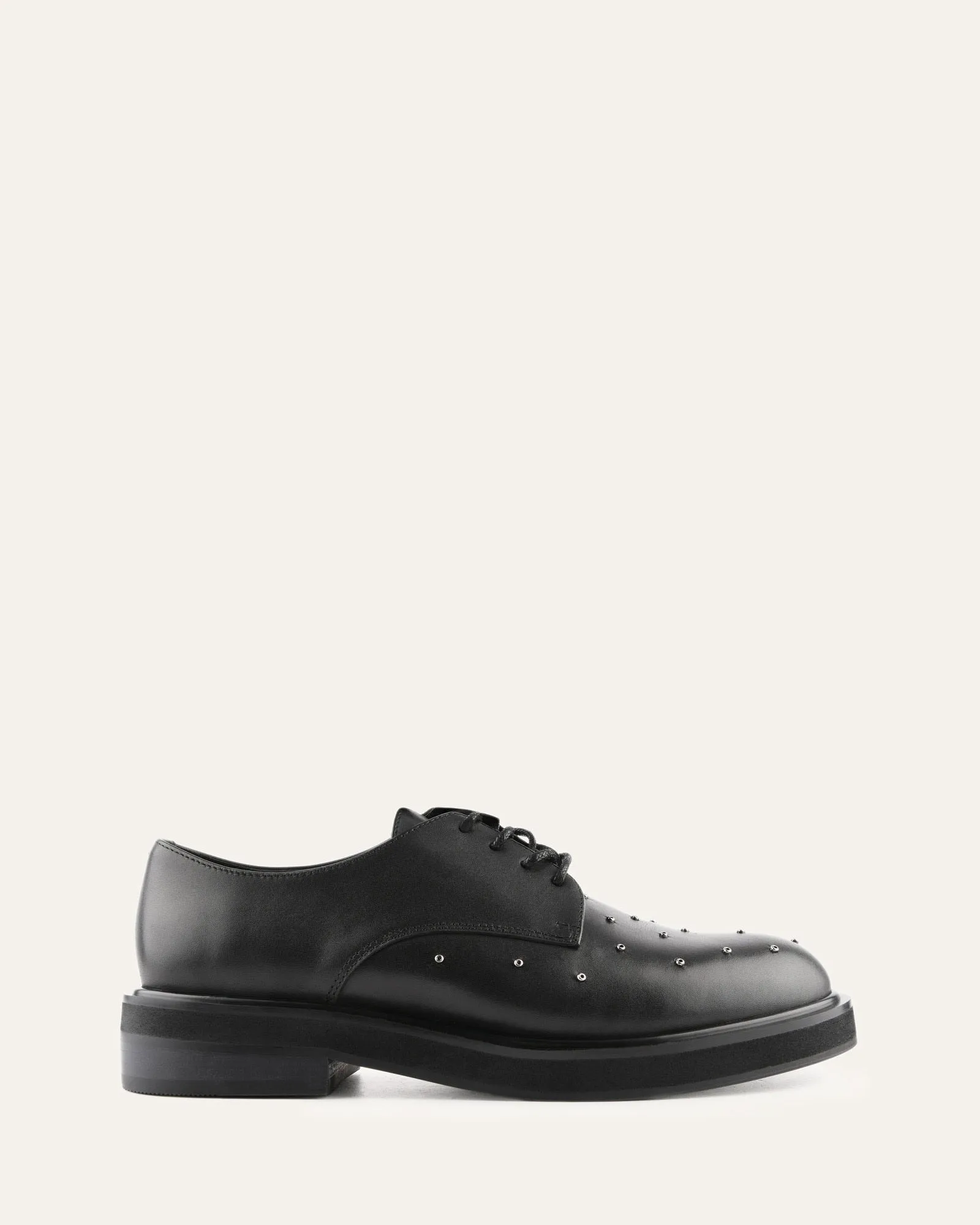 IKER LACE UPS BLACK LEATHER Jo Mercer