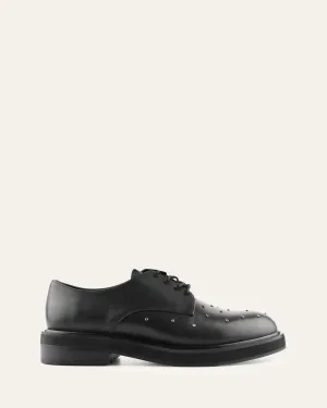IKER LACE UPS BLACK LEATHER Jo Mercer