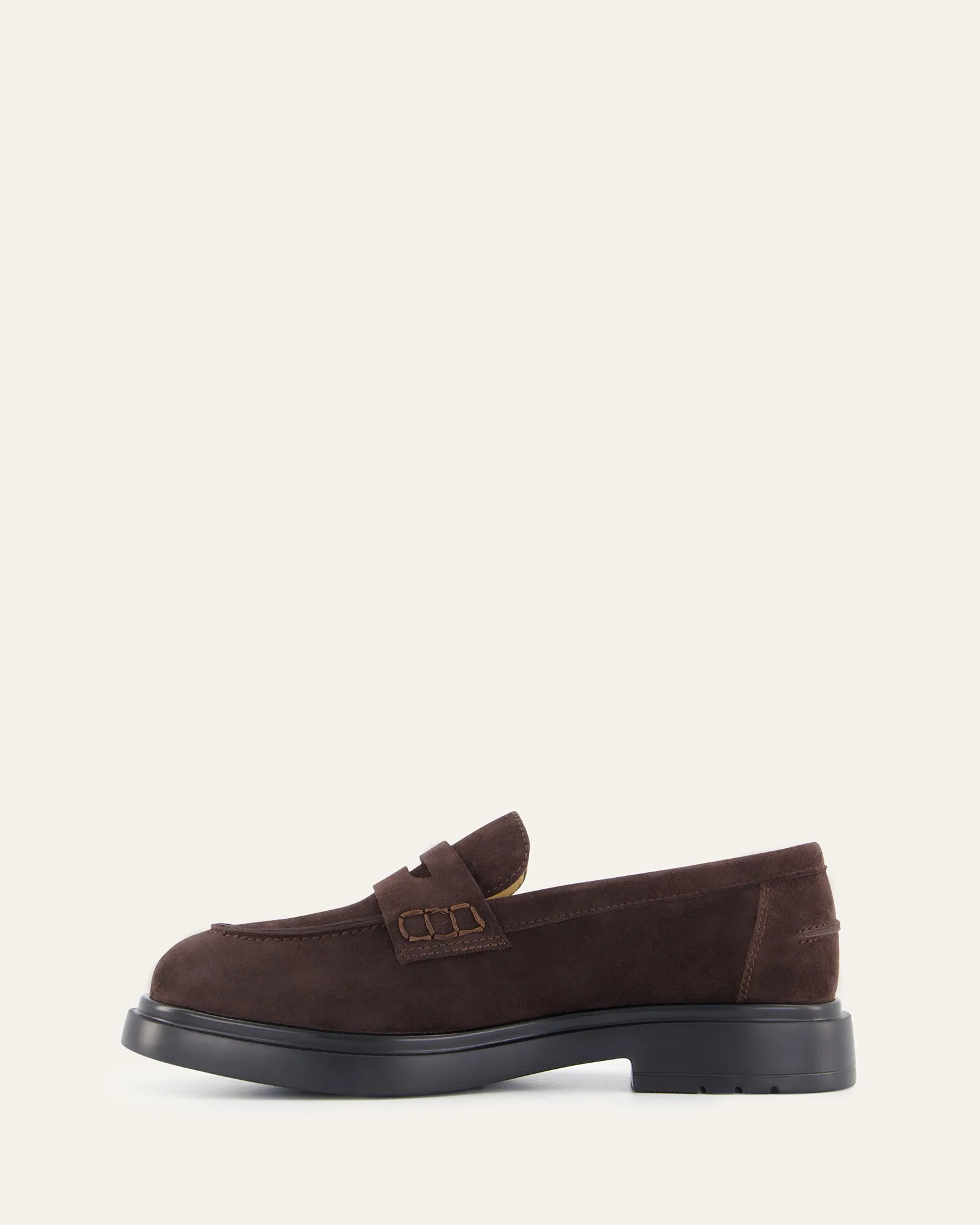 JARVIS LOAFERS BITTER CHOC SUEDE Jo Mercer
