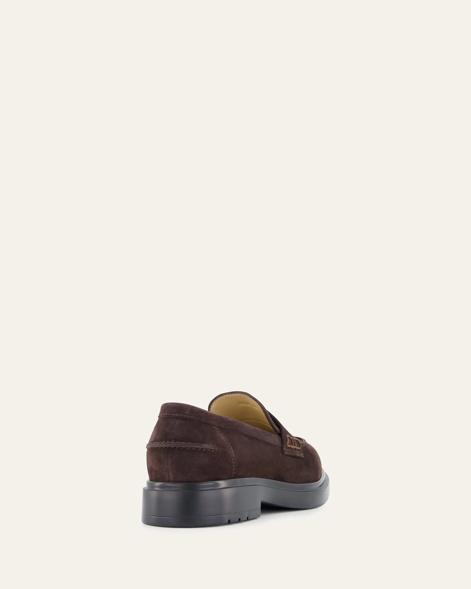 JARVIS LOAFERS BITTER CHOC SUEDE Jo Mercer