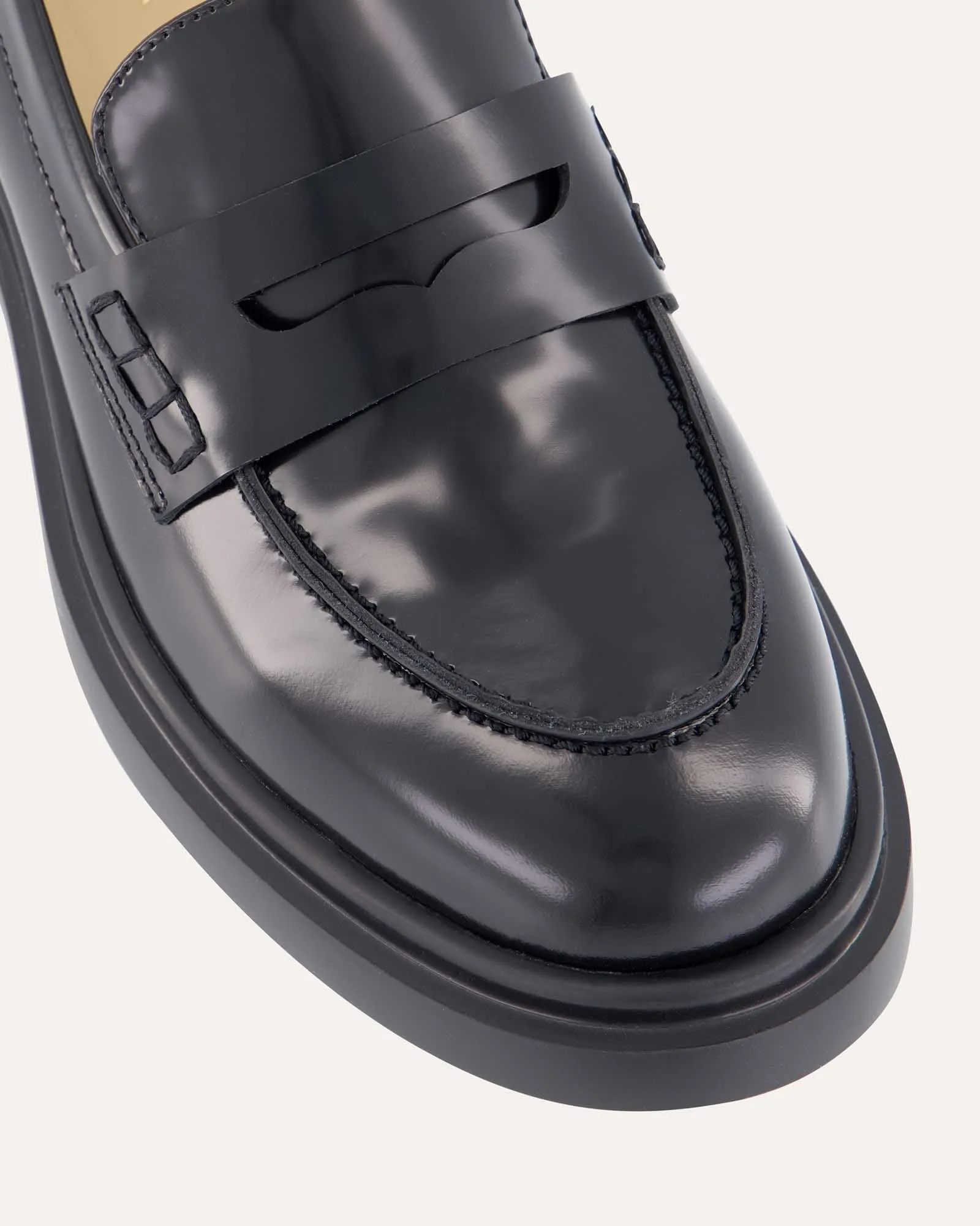 JARVIS LOAFERS BLACK LEATHER Jo Mercer