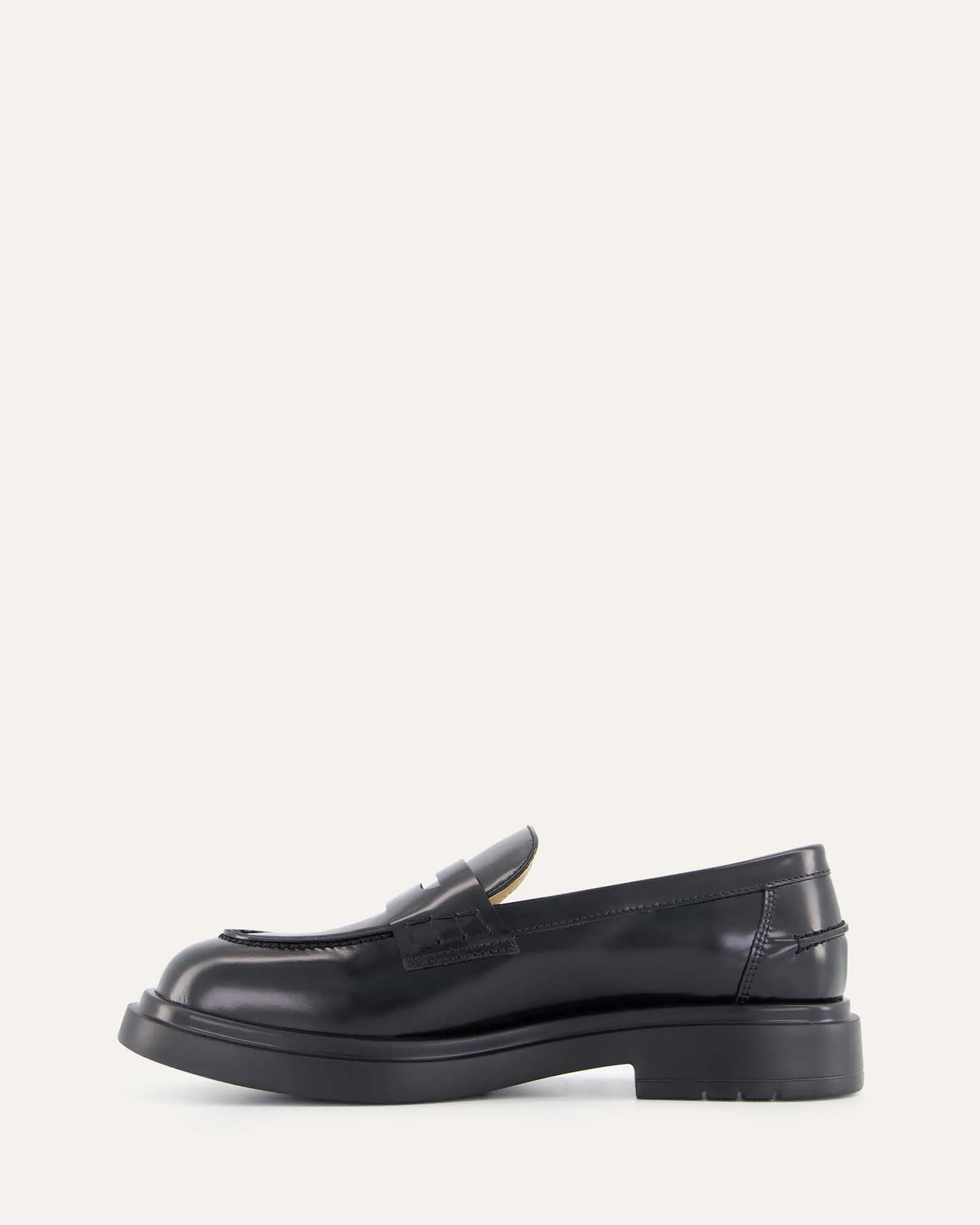 JARVIS LOAFERS BLACK LEATHER Jo Mercer
