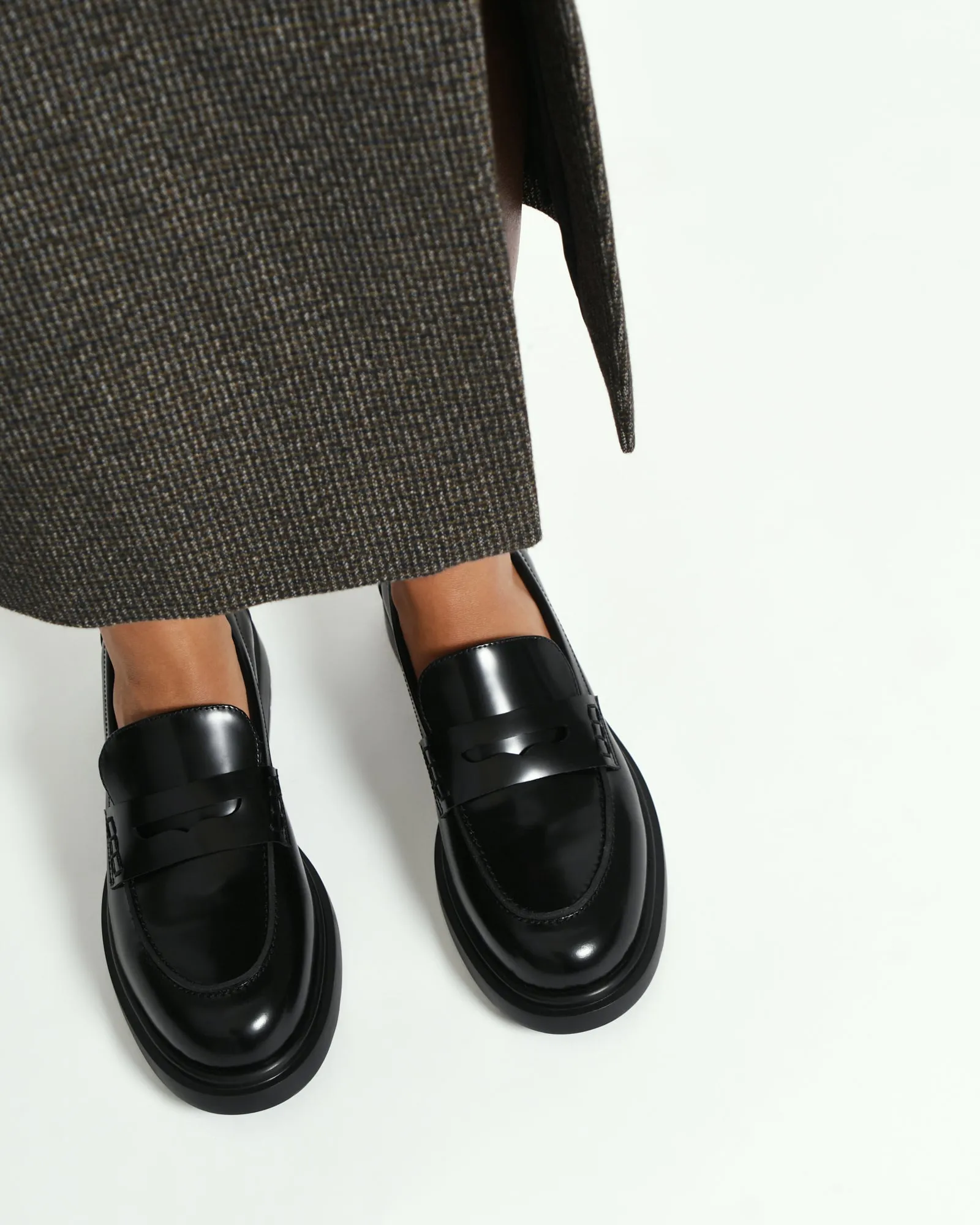 JARVIS LOAFERS BLACK LEATHER Jo Mercer
