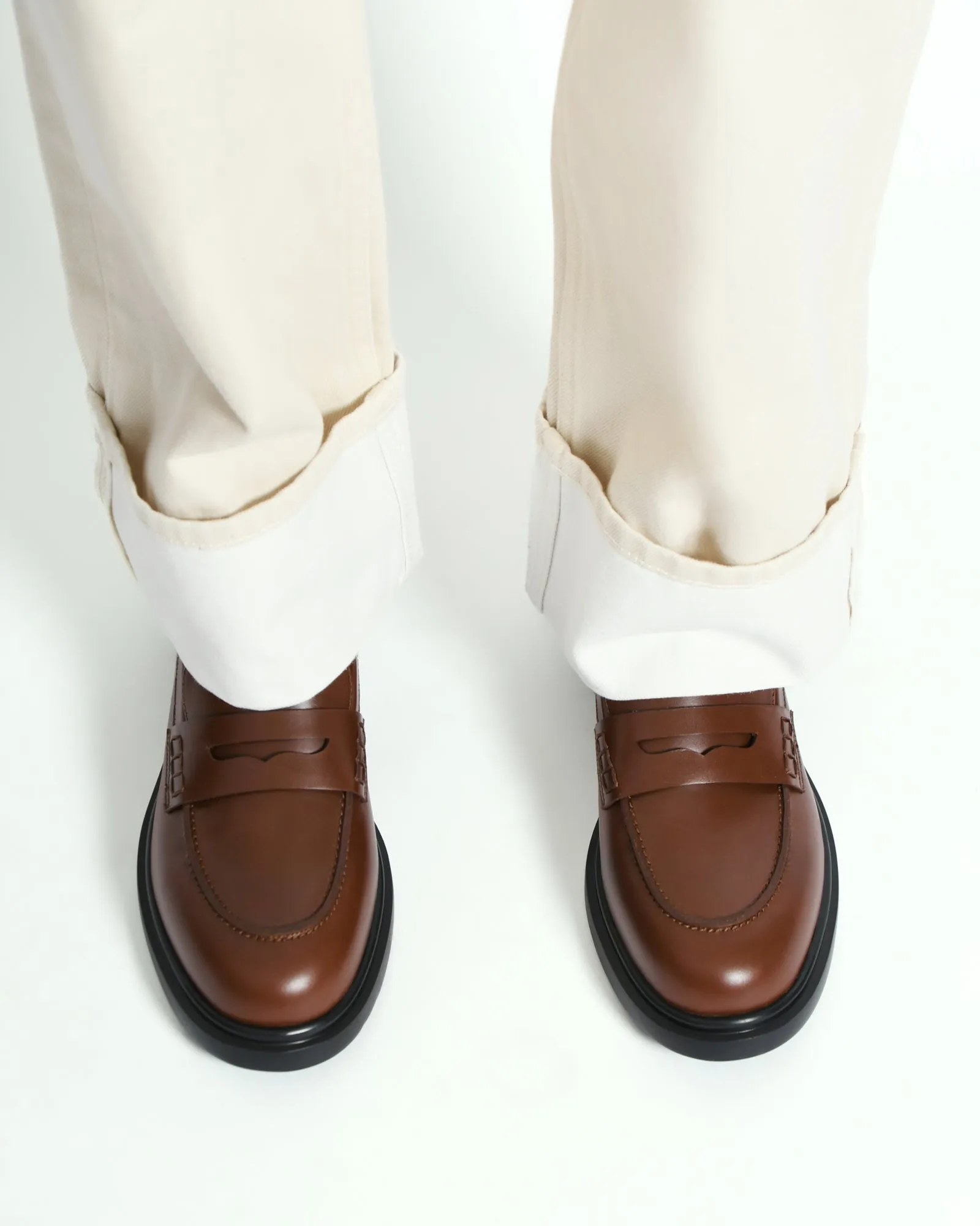 JARVIS LOAFERS CHESTNUT LEATHER Jo Mercer