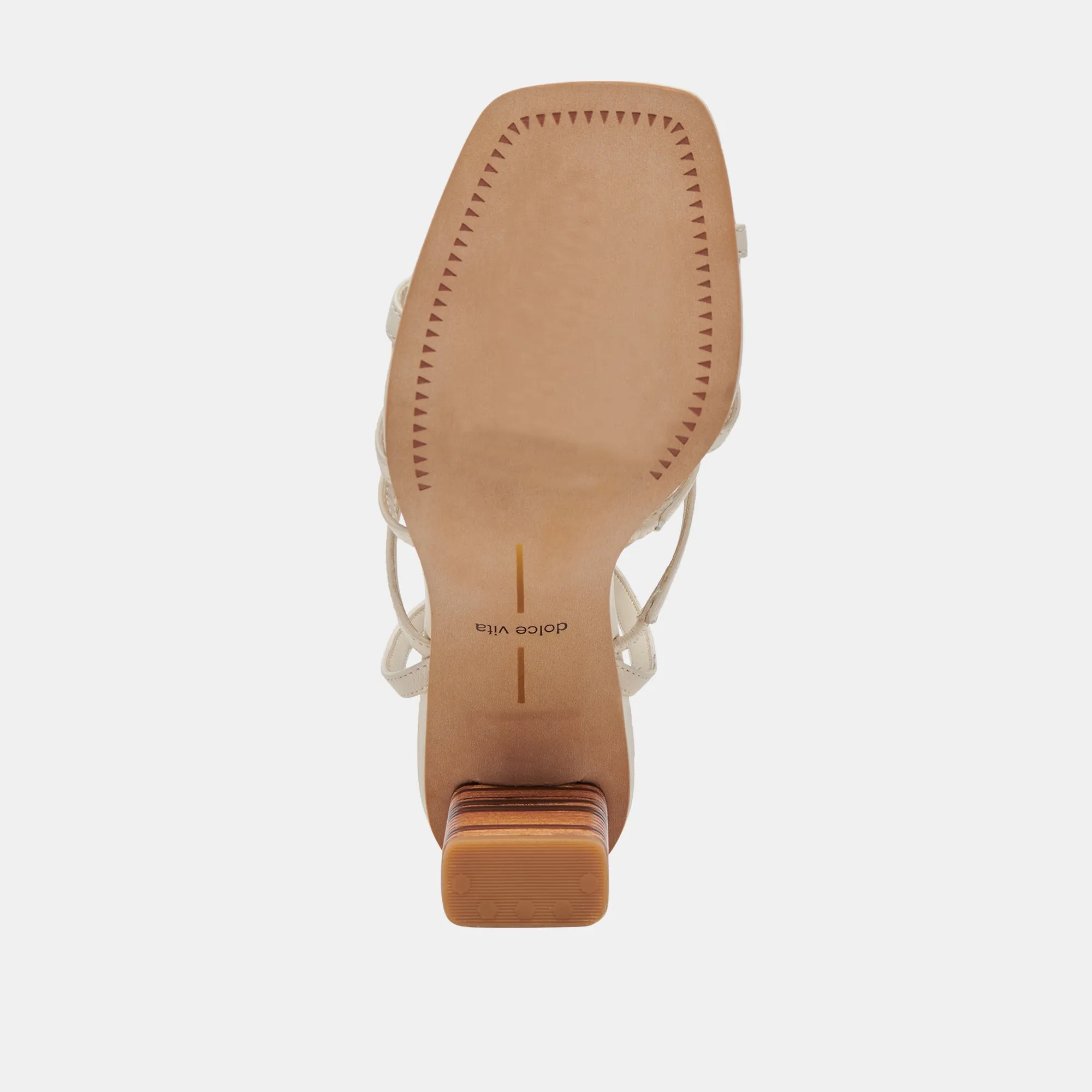 JENKO HEELS IVORY LEATHER Dolce Vita