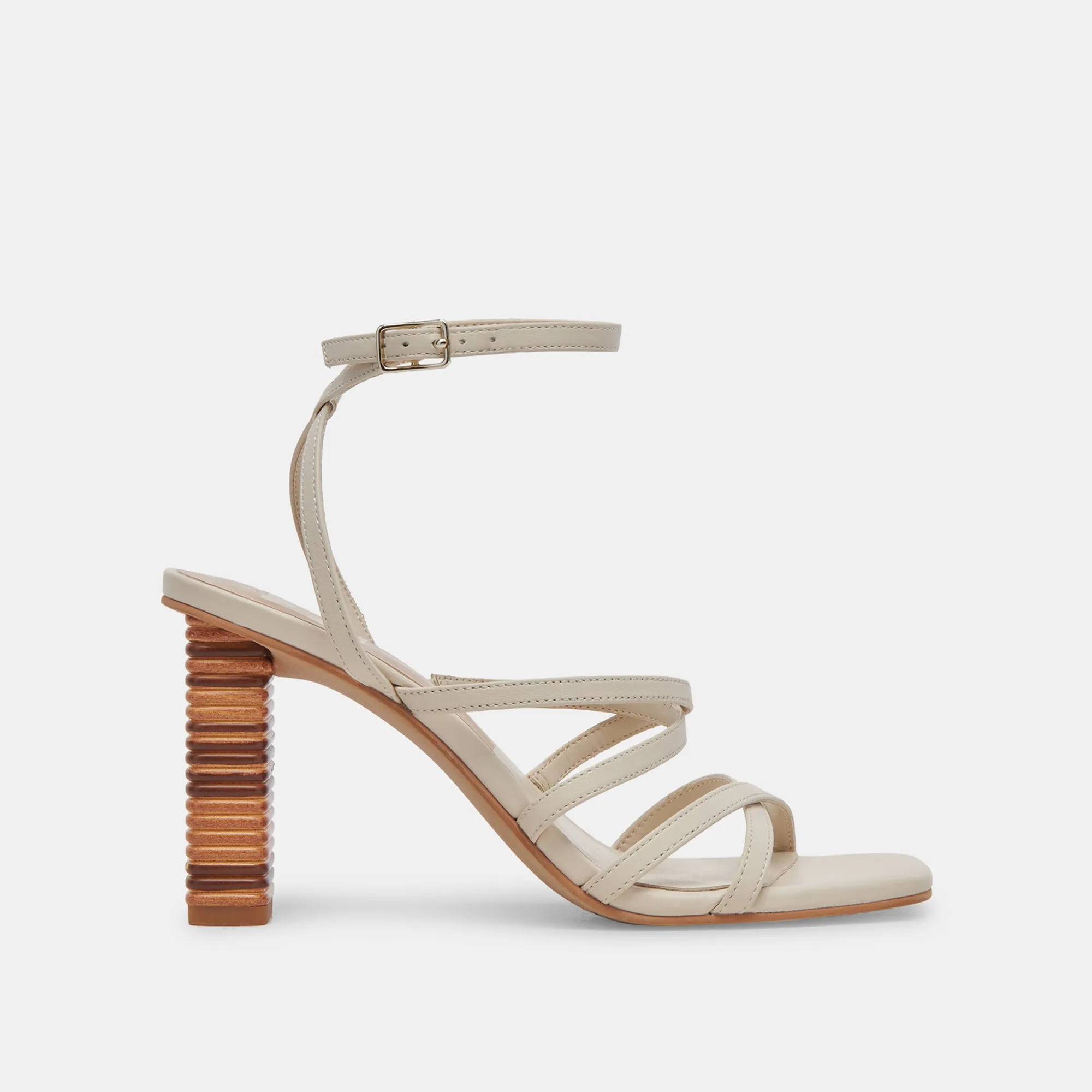 JENKO HEELS IVORY LEATHER Dolce Vita