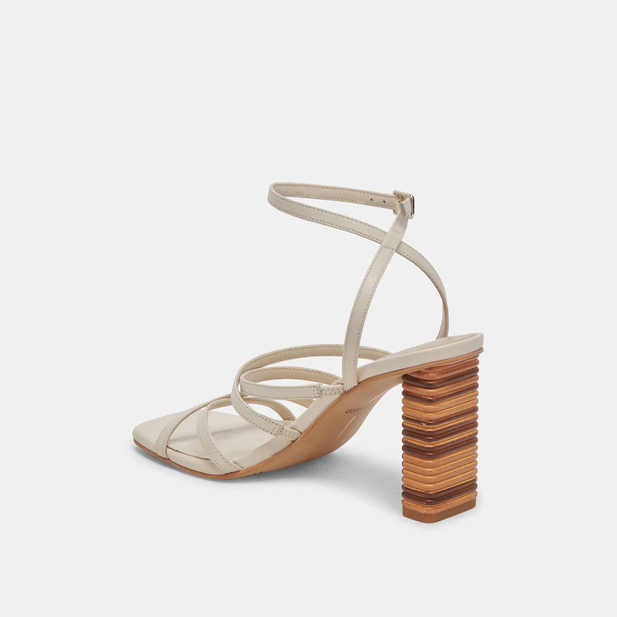 JENKO HEELS IVORY LEATHER Dolce Vita