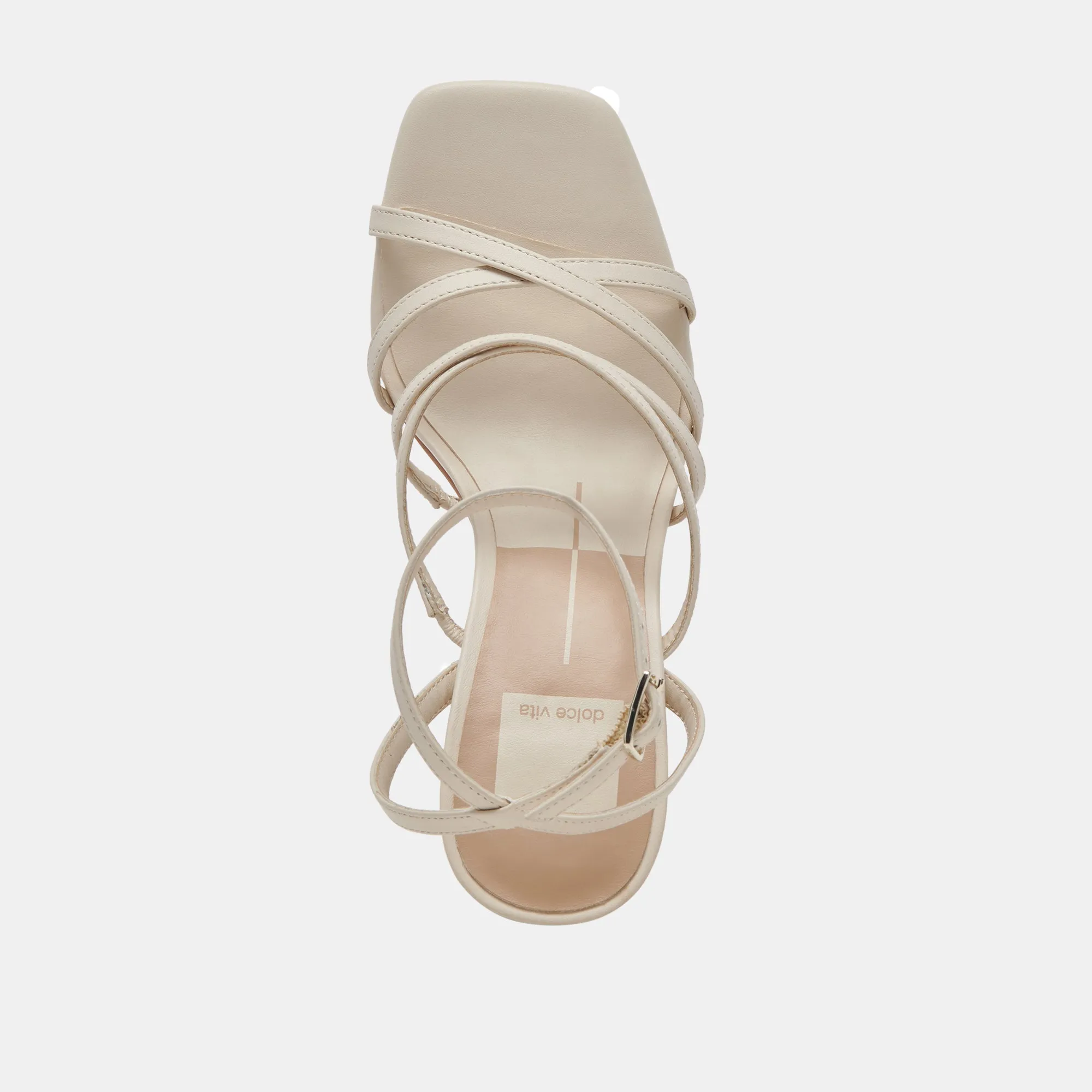 JENKO HEELS IVORY LEATHER Dolce Vita