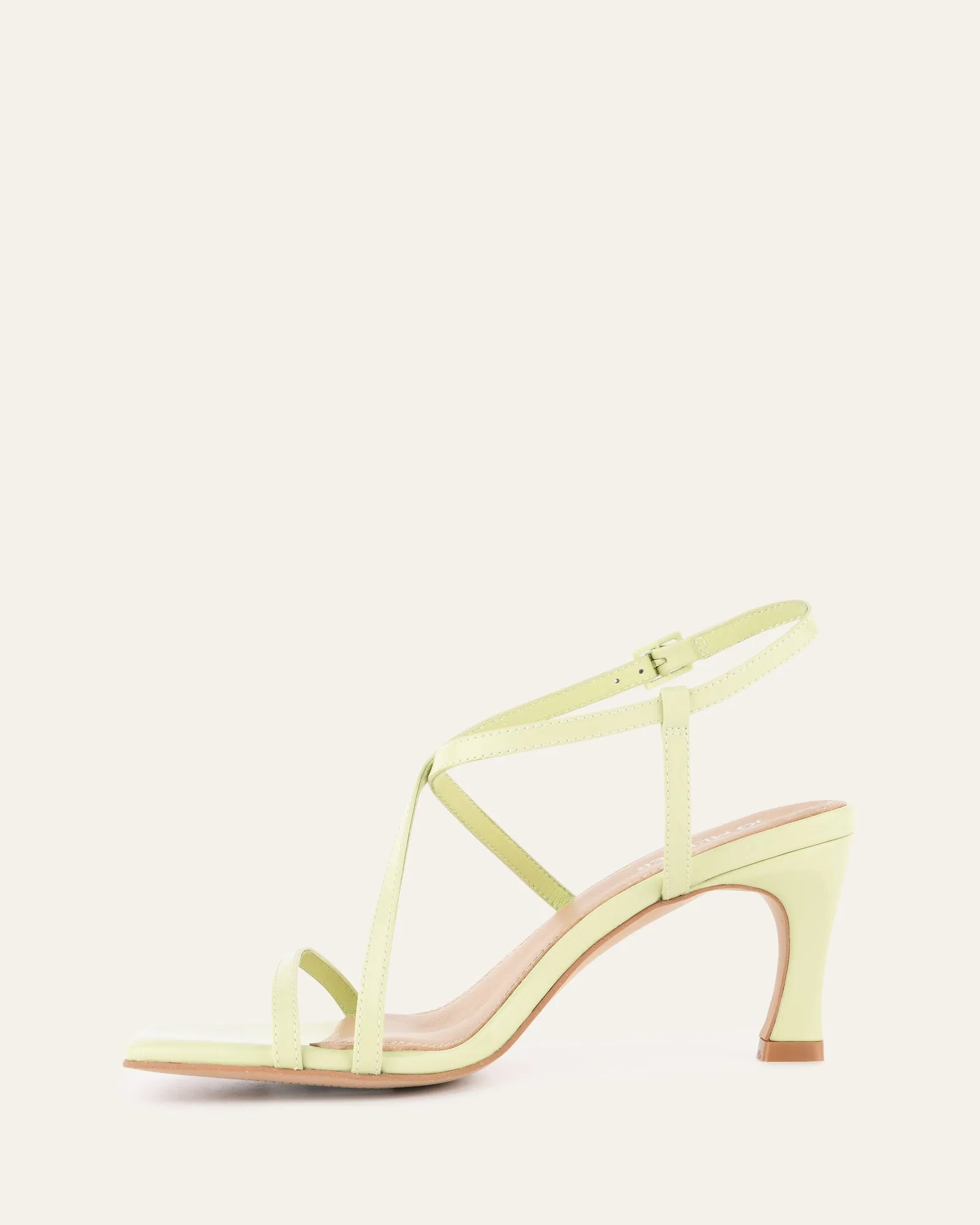 JOCKEY HIGH HEEL SANDALS HONEYDEW GREEN LEATHER Jo Mercer