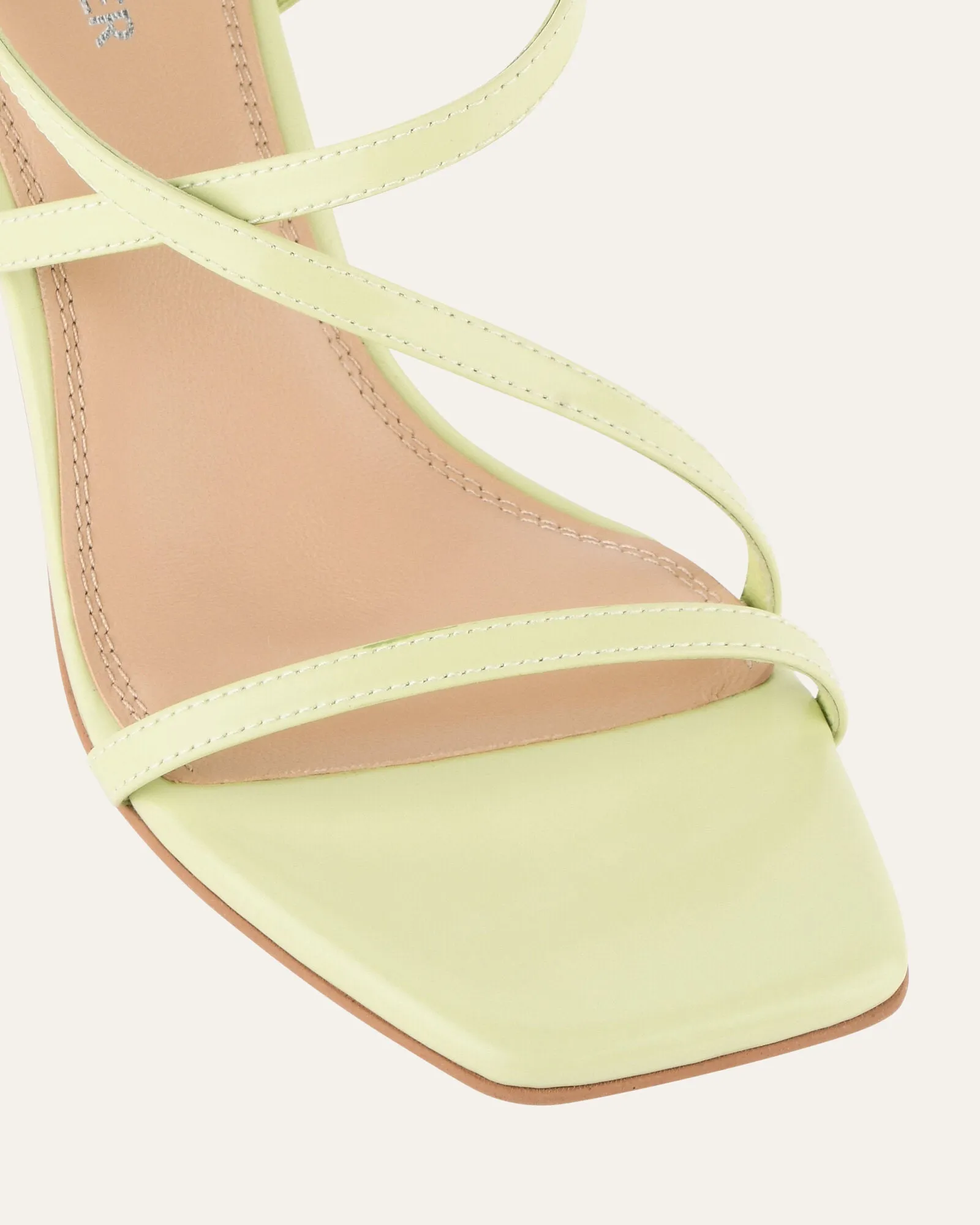 JOCKEY HIGH HEEL SANDALS HONEYDEW GREEN LEATHER Jo Mercer