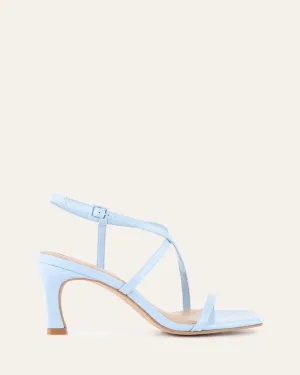 JOCKEY HIGH HEEL SANDALS SKY BLUE LEATHER Jo Mercer