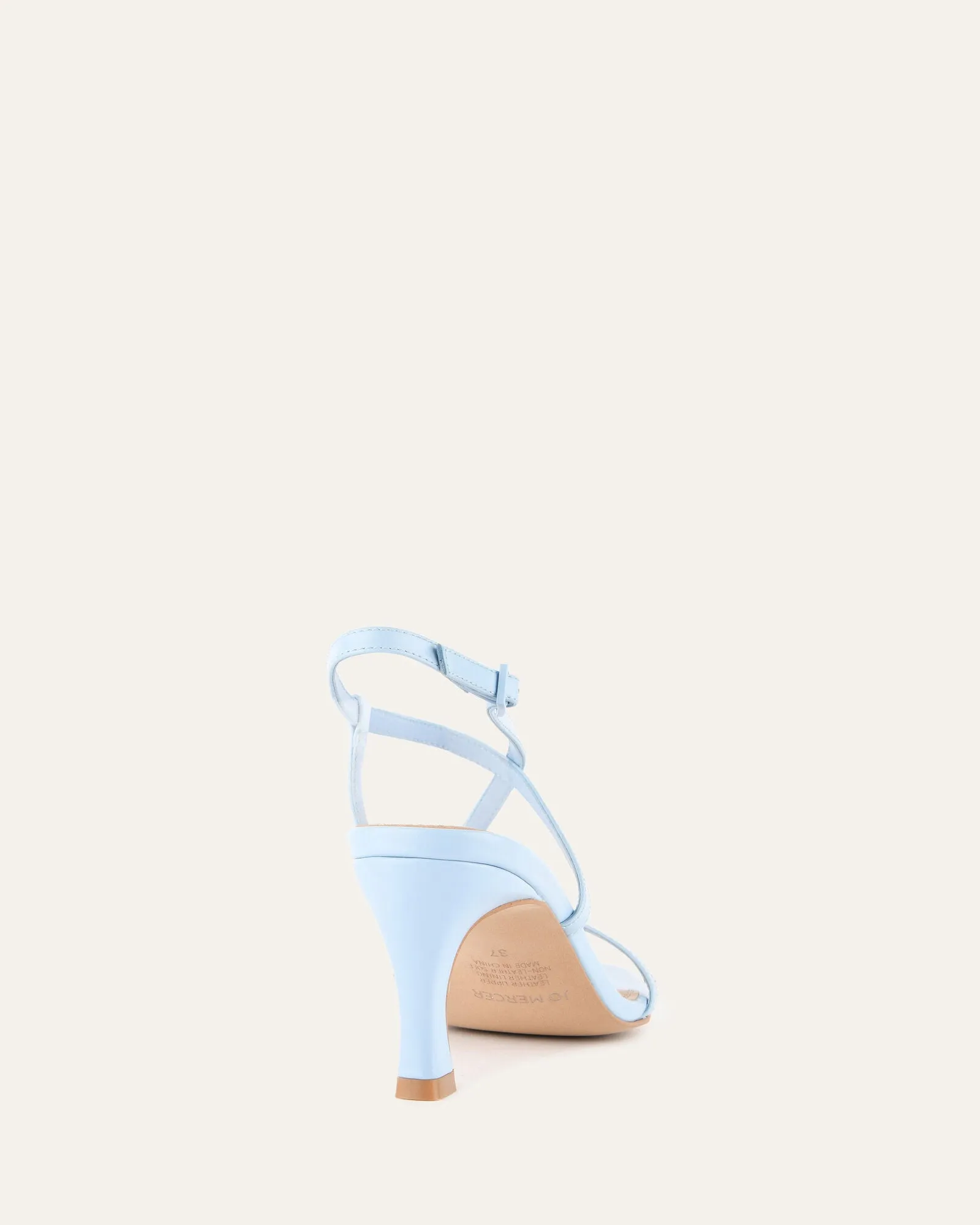 JOCKEY HIGH HEEL SANDALS SKY BLUE LEATHER Jo Mercer