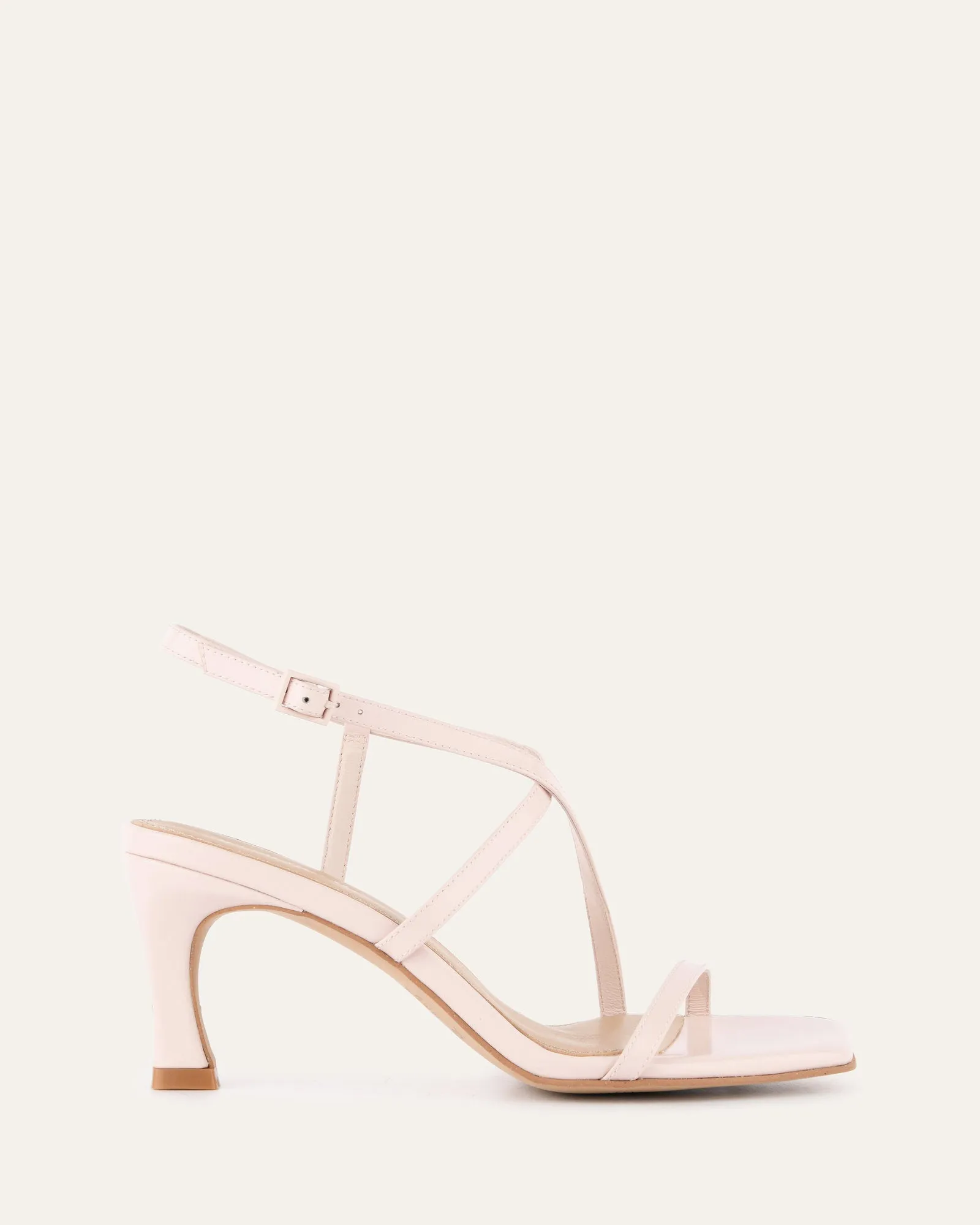 JOCKEY HIGH HEEL SANDALS SOFT PINK LEATHER Jo Mercer