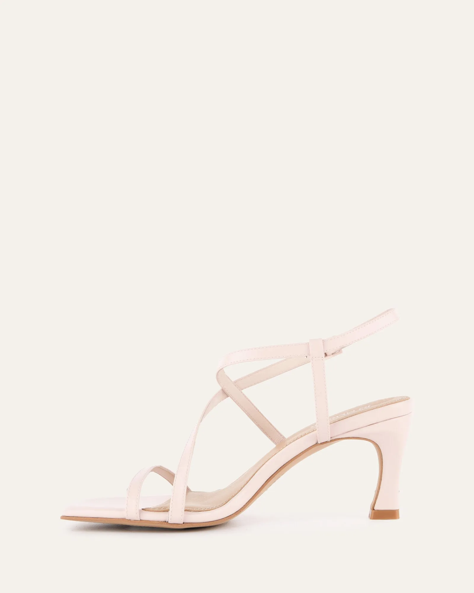 JOCKEY HIGH HEEL SANDALS SOFT PINK LEATHER Jo Mercer
