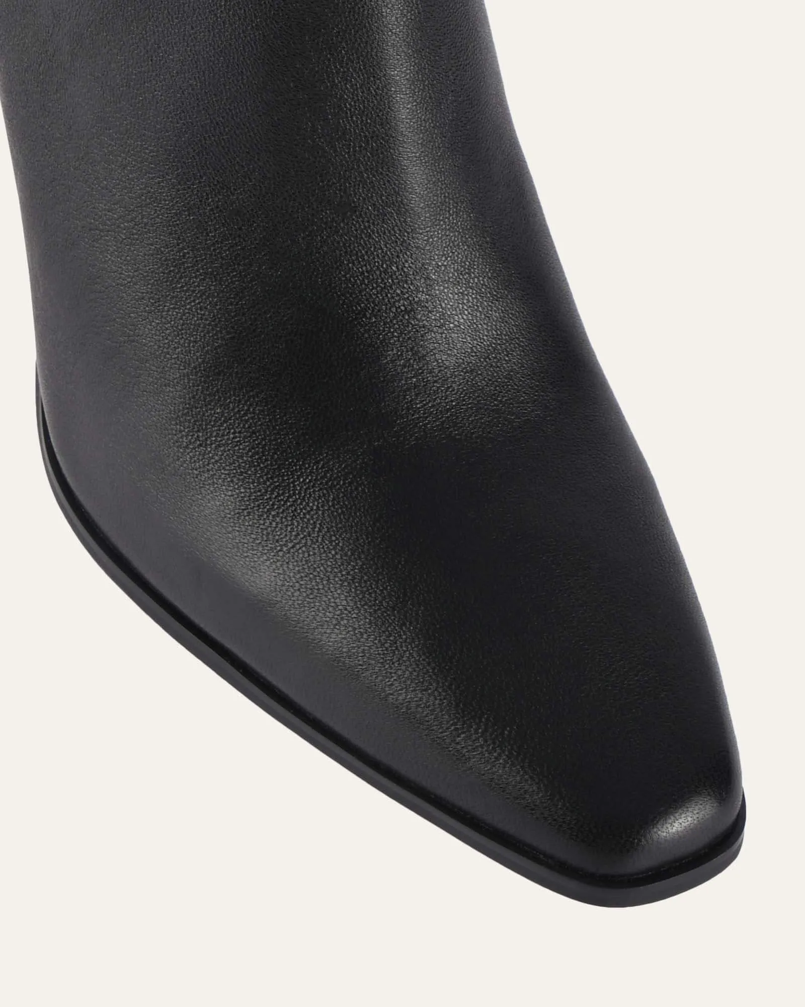 JOLENE KNEE BOOTS BLACK LEATHER Jo Mercer