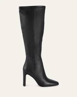 JOLENE KNEE BOOTS BLACK LEATHER Jo Mercer