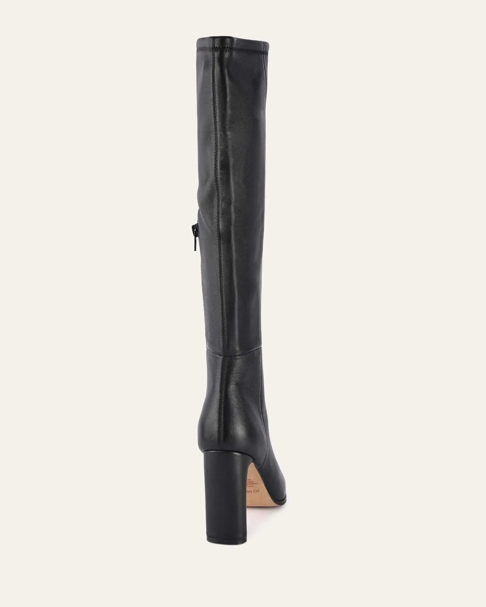 JOLENE KNEE BOOTS BLACK LEATHER Jo Mercer