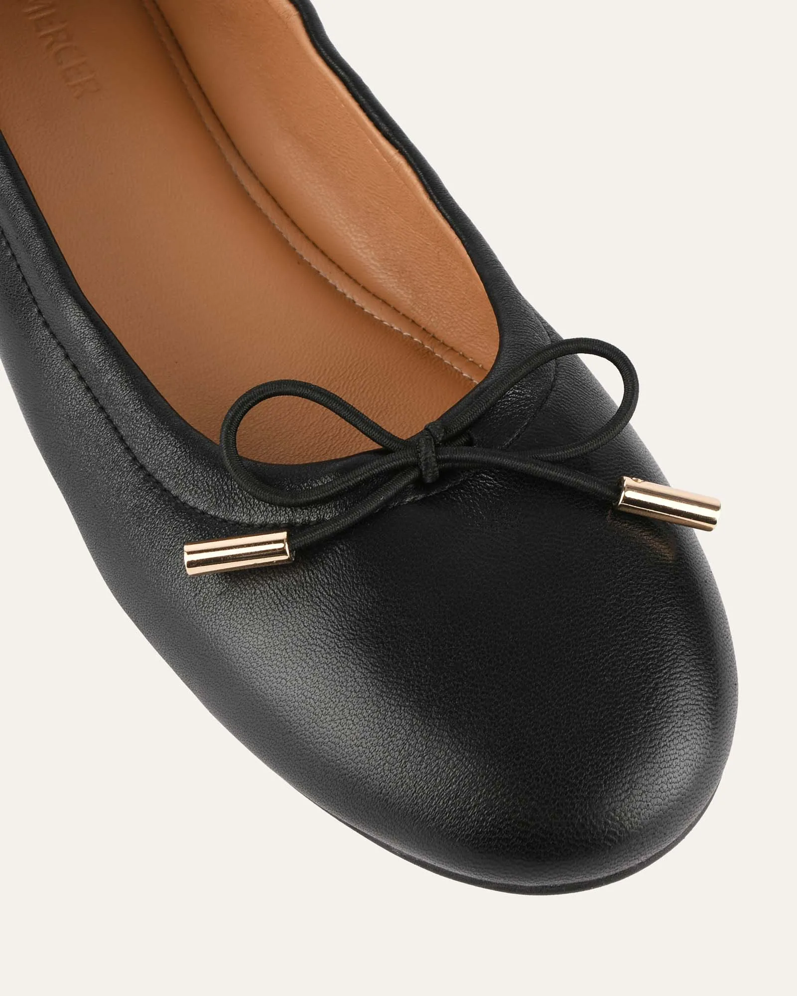 JOLIE CASUAL FLATS BLACK LEATHER Jo Mercer
