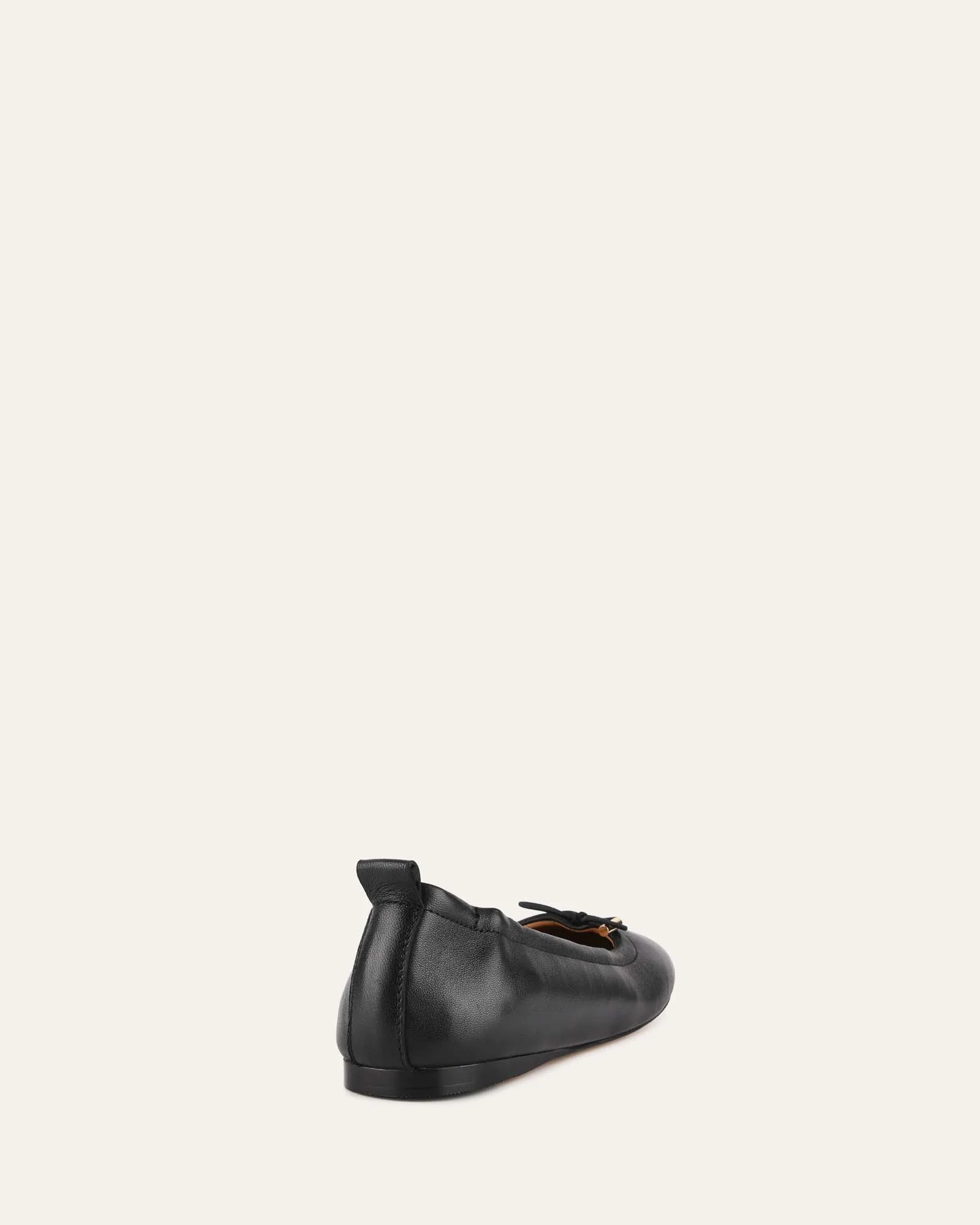 JOLIE CASUAL FLATS BLACK LEATHER Jo Mercer