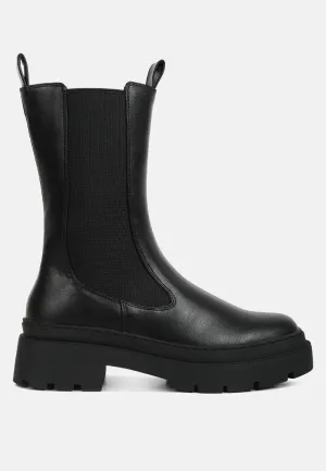 jolt elasticated gussets lug sole boots