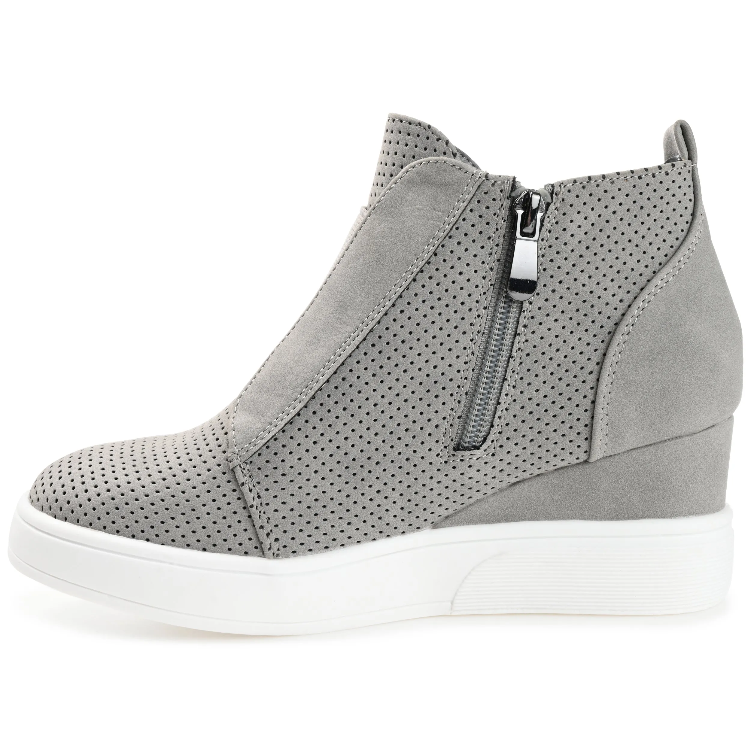 Journee Collection Women's Wide Width Clara Sneaker Wedge