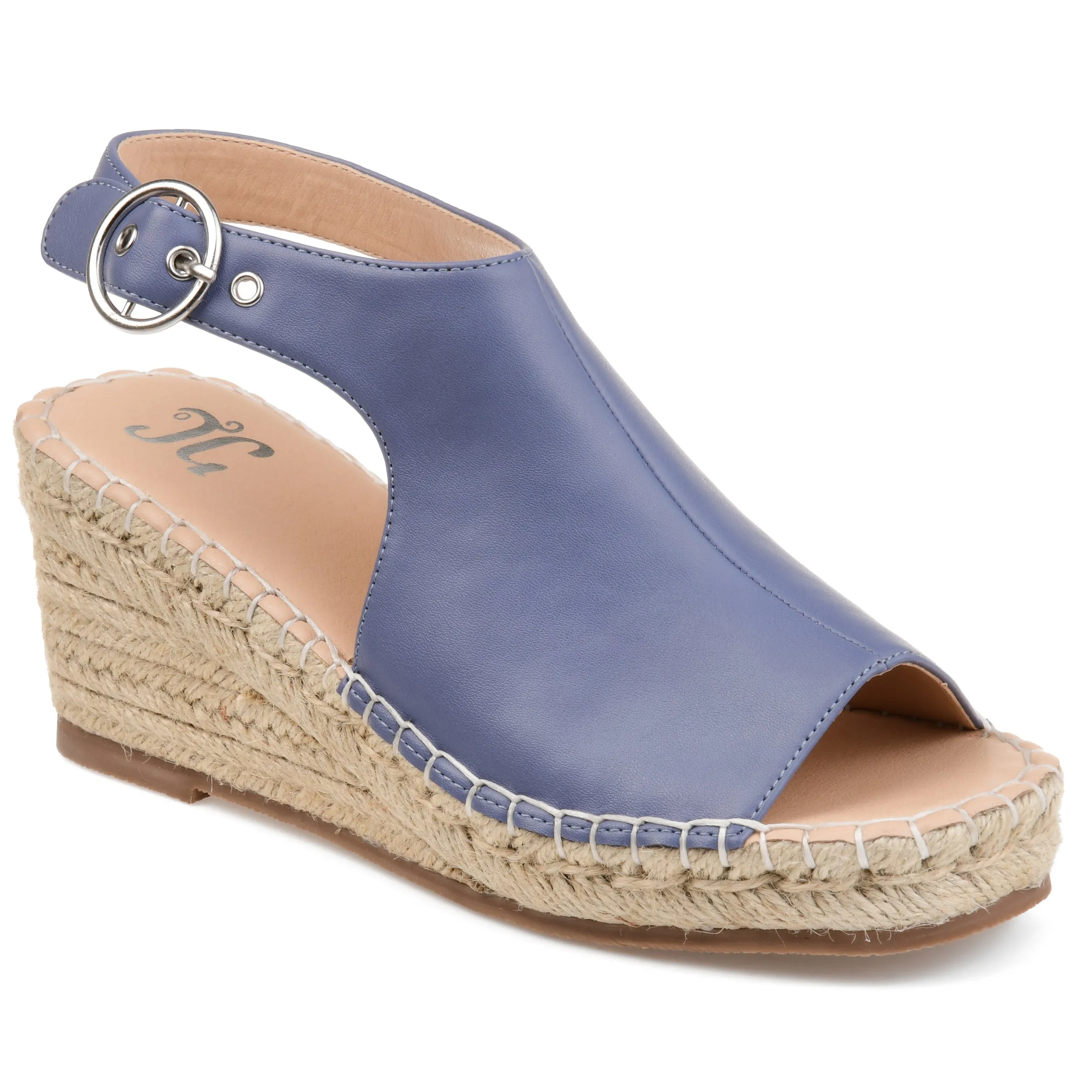 Journee Collection Women's Wide Width Crew Wedge Sandal