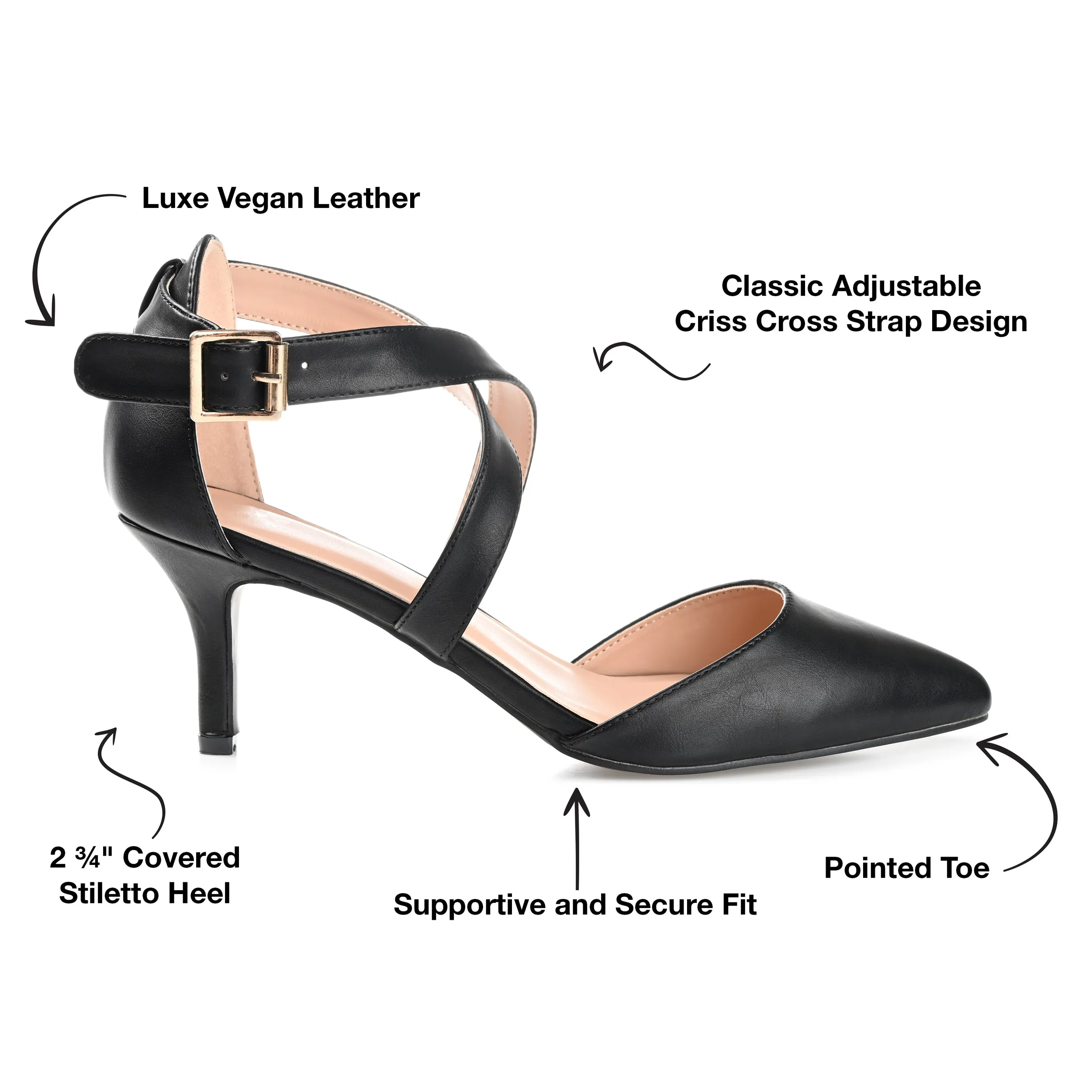 Journee Collection Women's Wide Width Riva Pump