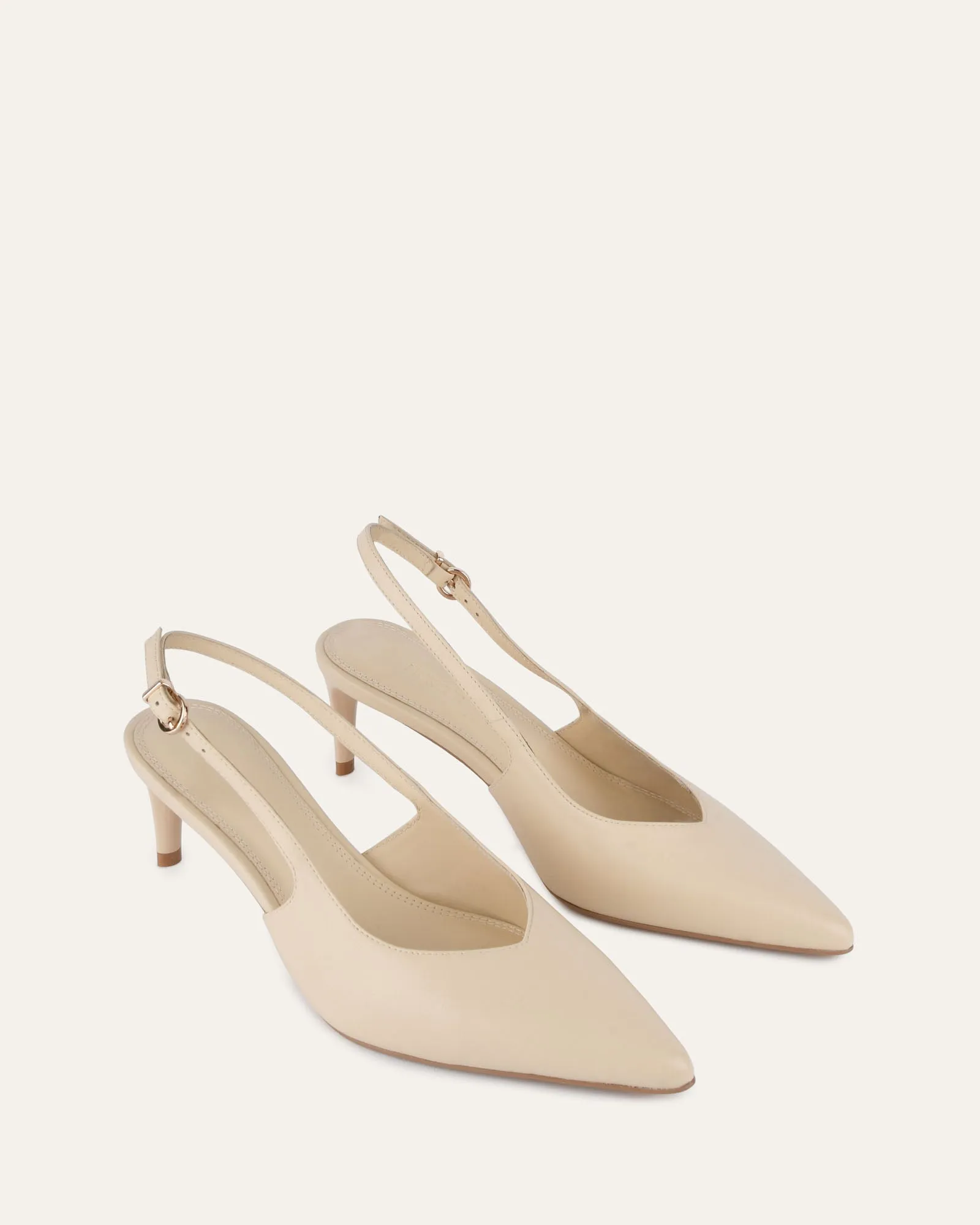 JULIAN MID HEELS BUTTER LEATHER Jo Mercer