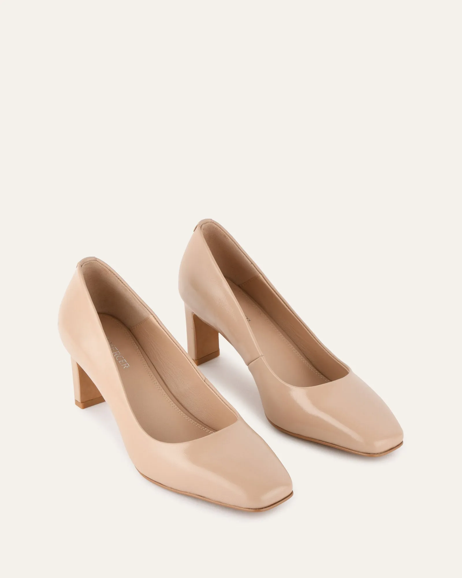 JULIE MID HEELS BLUSH LEATHER Jo Mercer