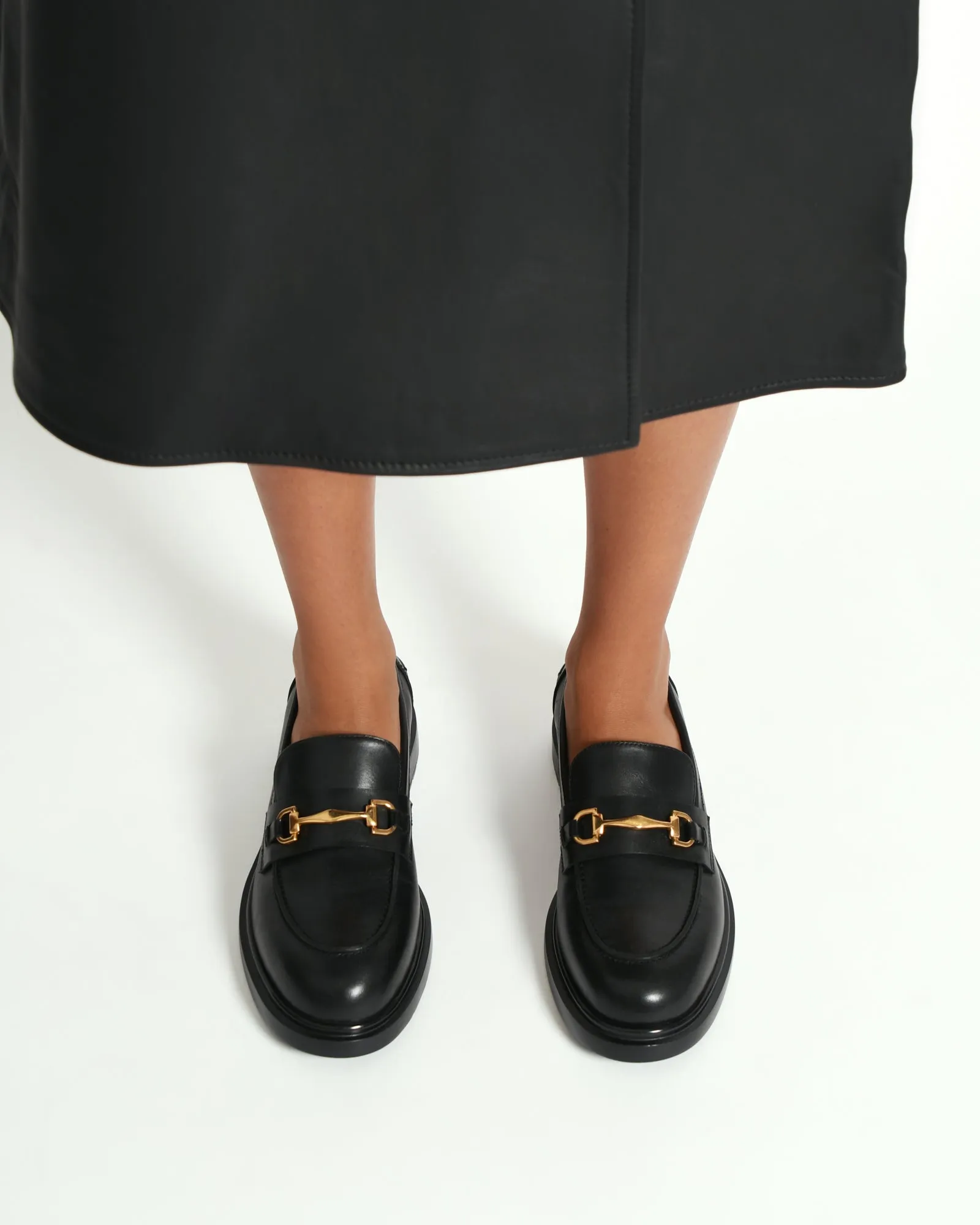 JULIO LOAFERS BLACK LEATHER Jo Mercer