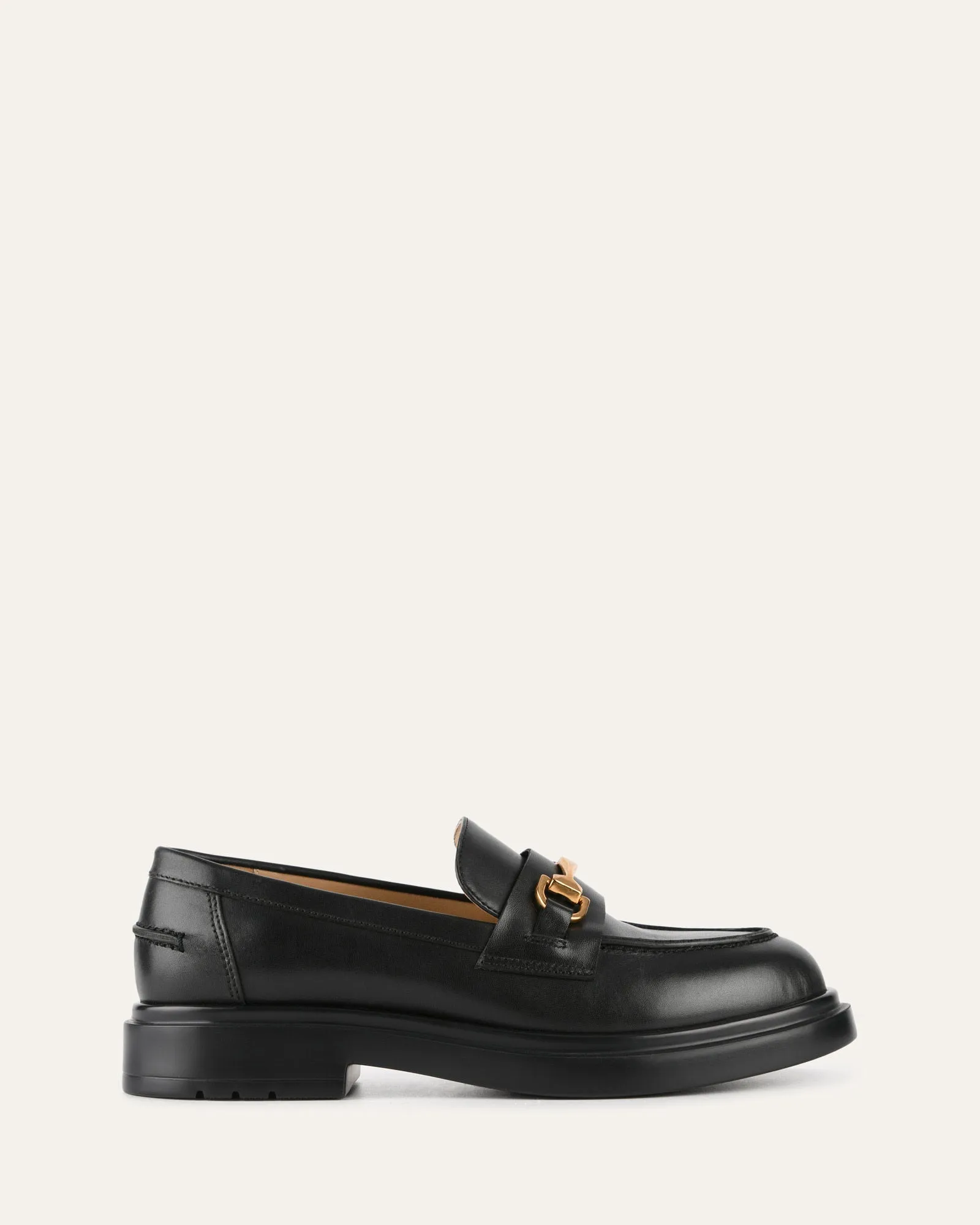 JULIO LOAFERS BLACK LEATHER Jo Mercer