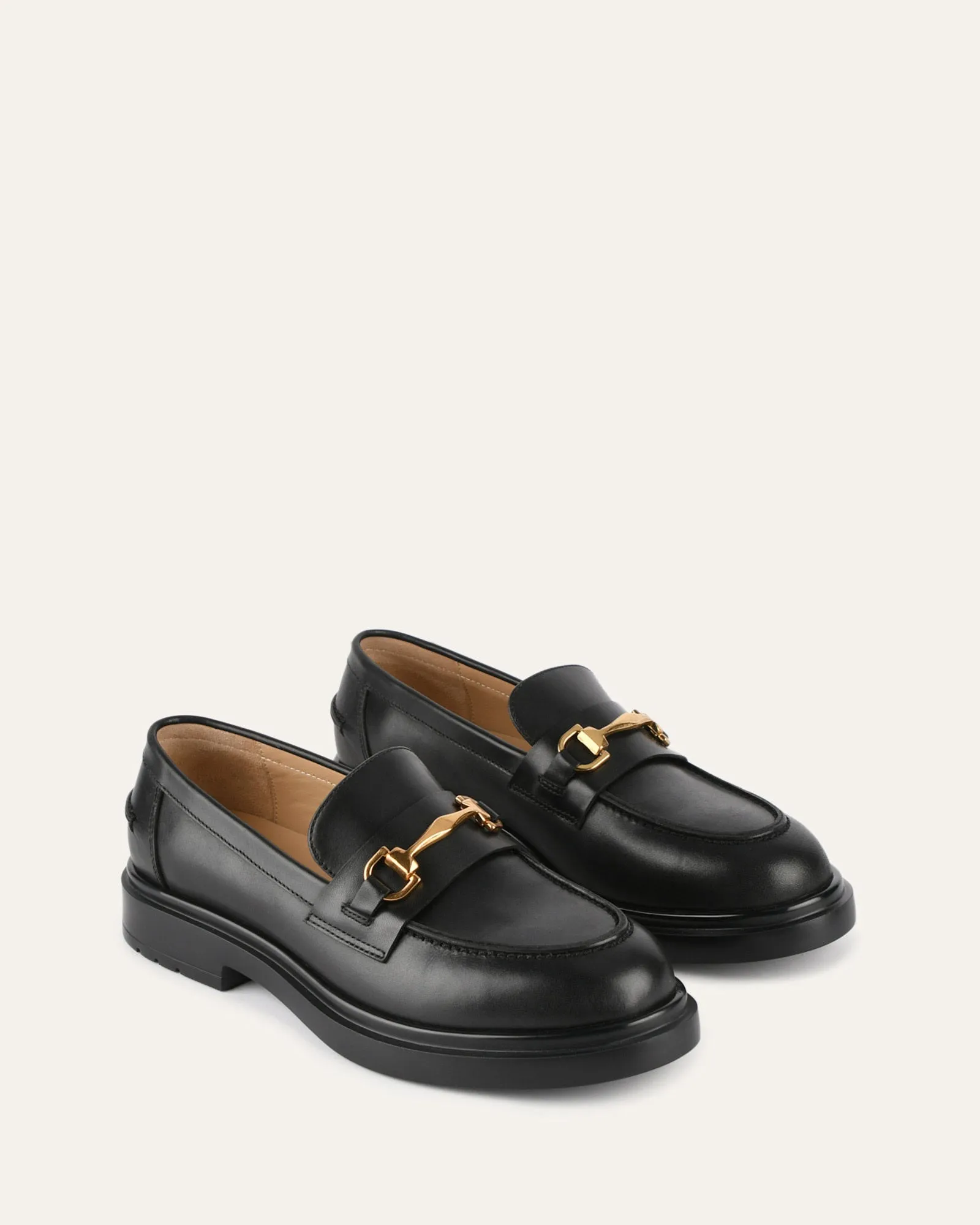 JULIO LOAFERS BLACK LEATHER Jo Mercer