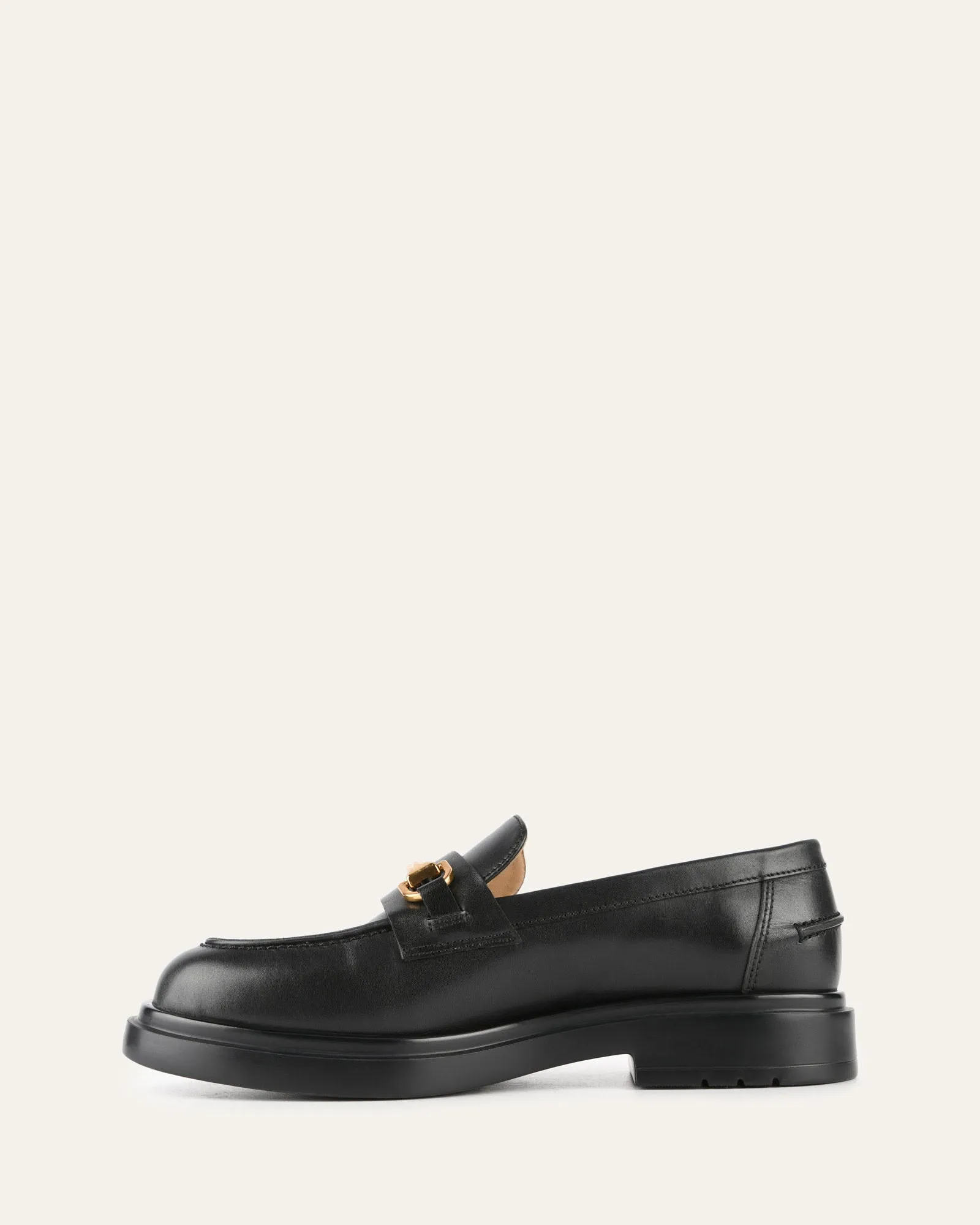 JULIO LOAFERS BLACK LEATHER Jo Mercer