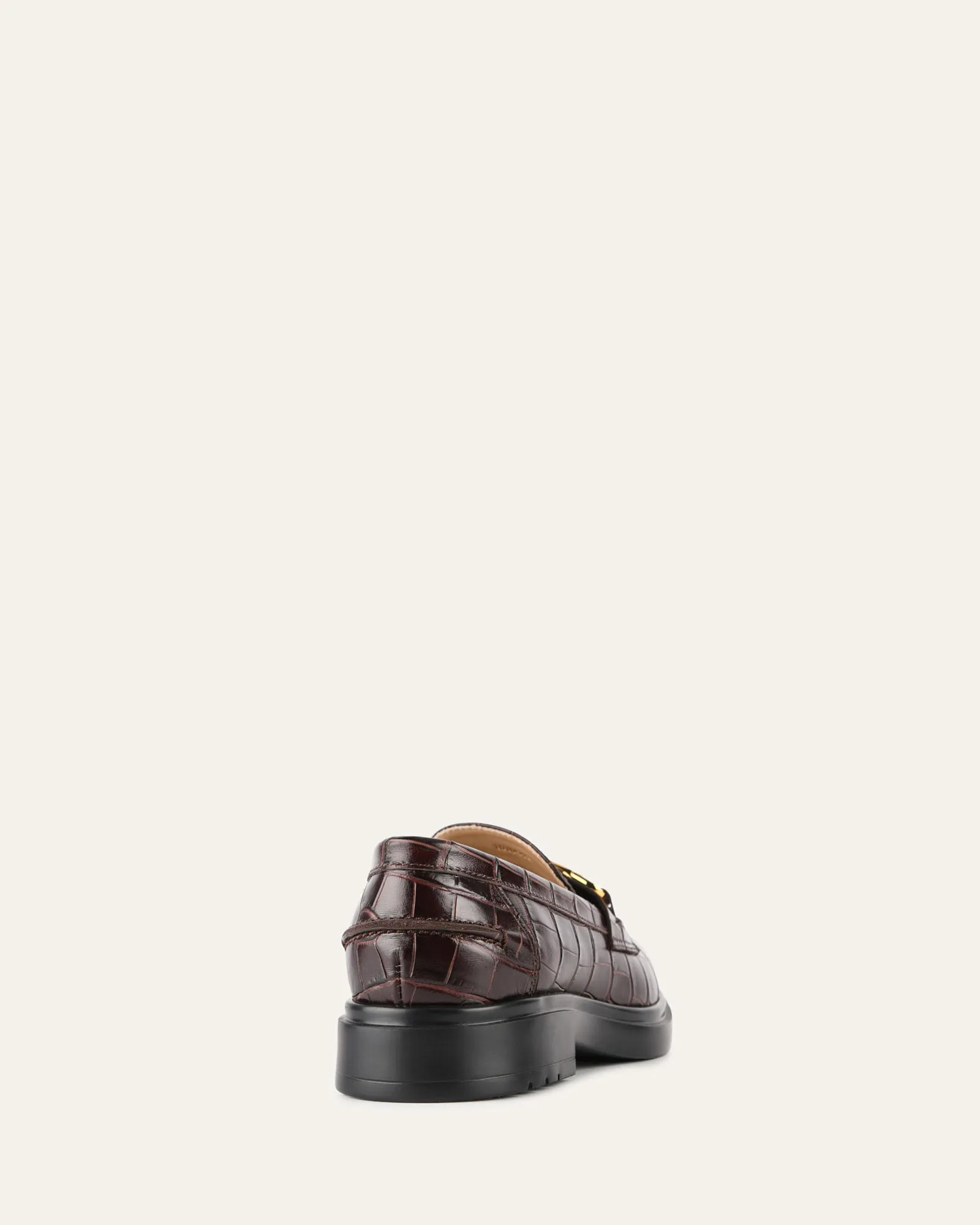 JULIO LOAFERS CHOCOLATE CROC Jo Mercer